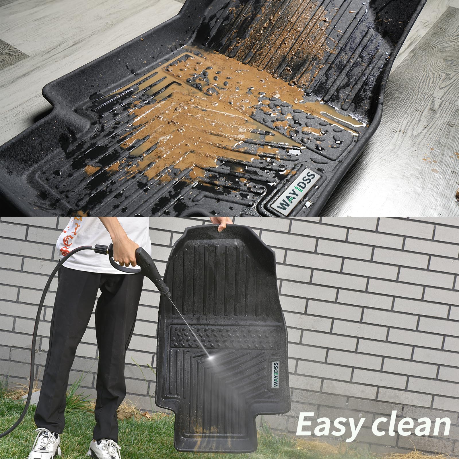 Wayidss Floor Mats 2 Row Liners Set &Cargo Liner For 2024 Chevrolet Chevy Trax