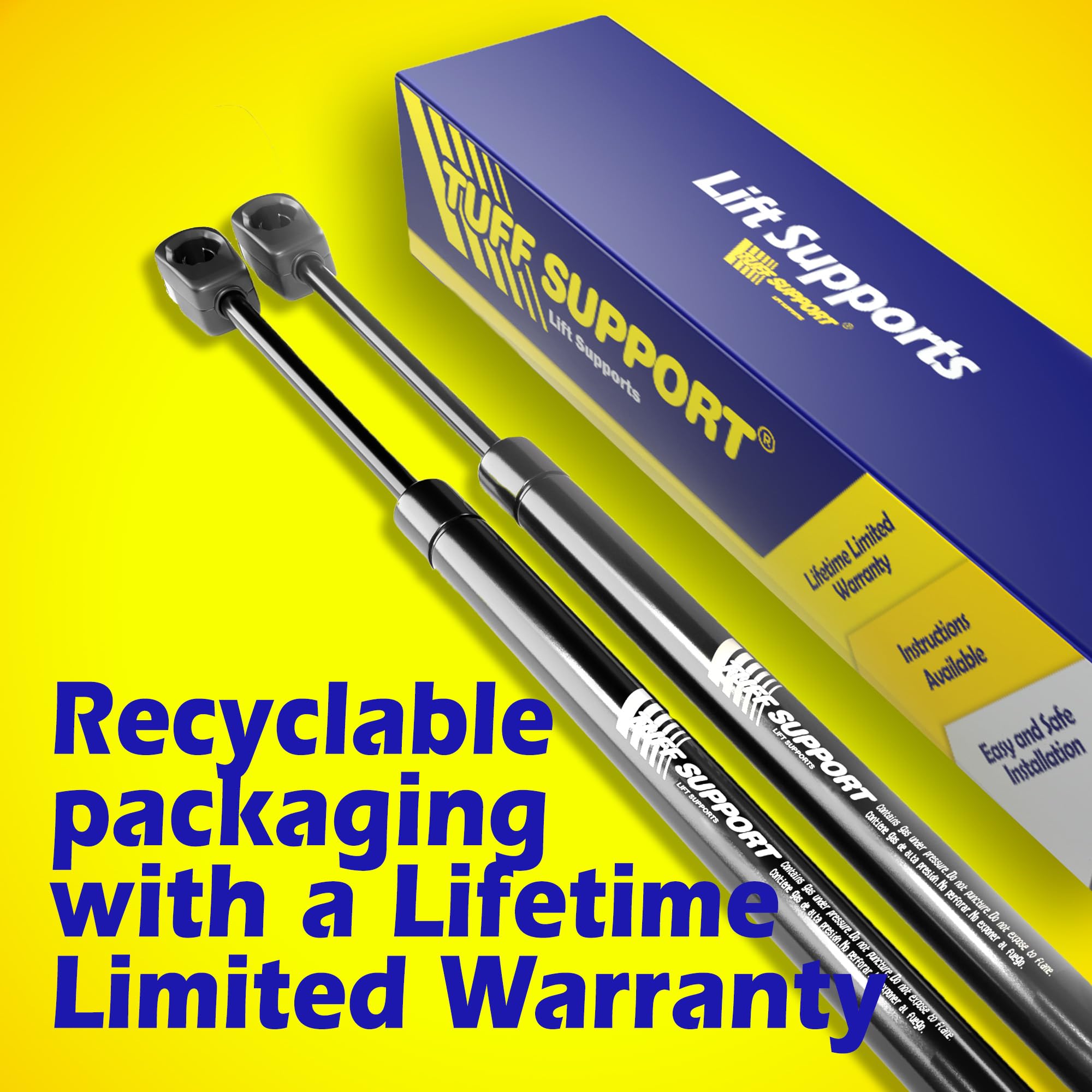 2 Pieces (Set) Tuff Support Rear Hatch Lift Supports 1987 To 1990 Nissan Pulsar Nx