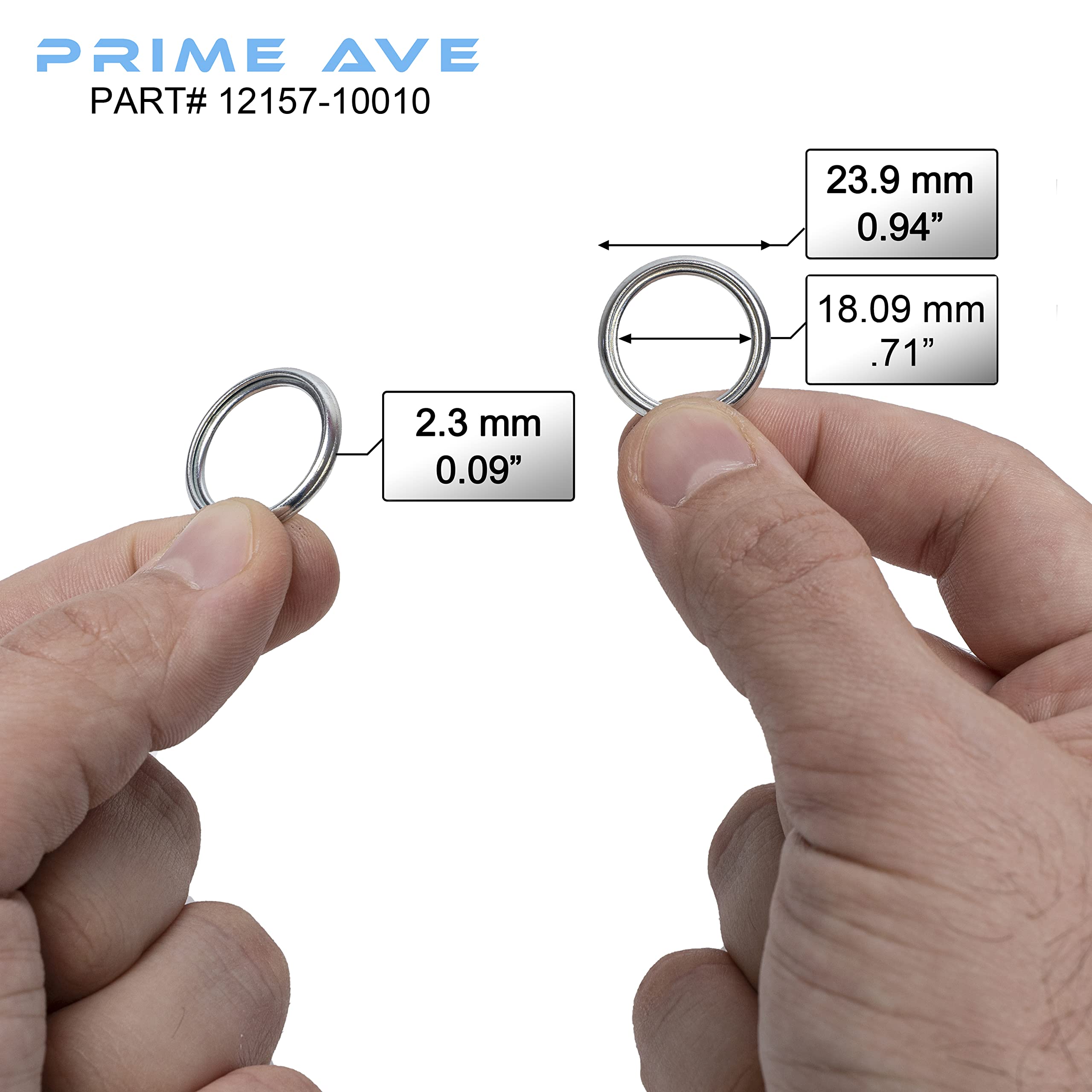 Prime Ave Aluminium Oil Drain Plug Gaskets - Differential & Transfer Case Crush Washer For Leak Proof Sealing - Durable & Reliab