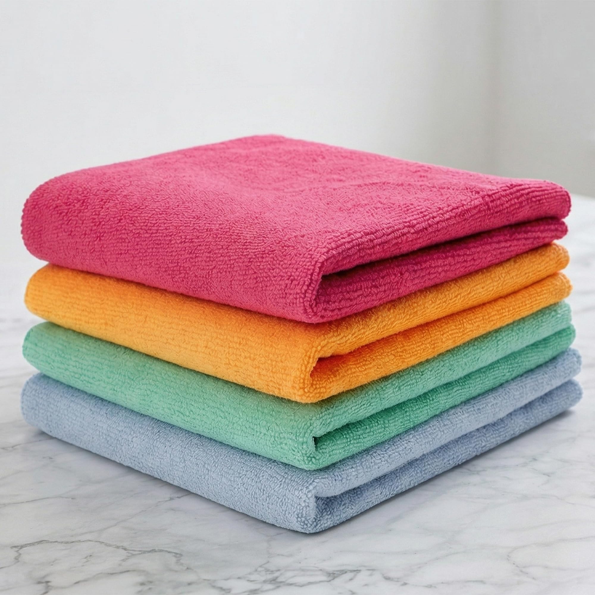 Cutting EDGE 300 GSM Car Microfiber Cloth, Multicolor, 40x30 cm (Set of 4)