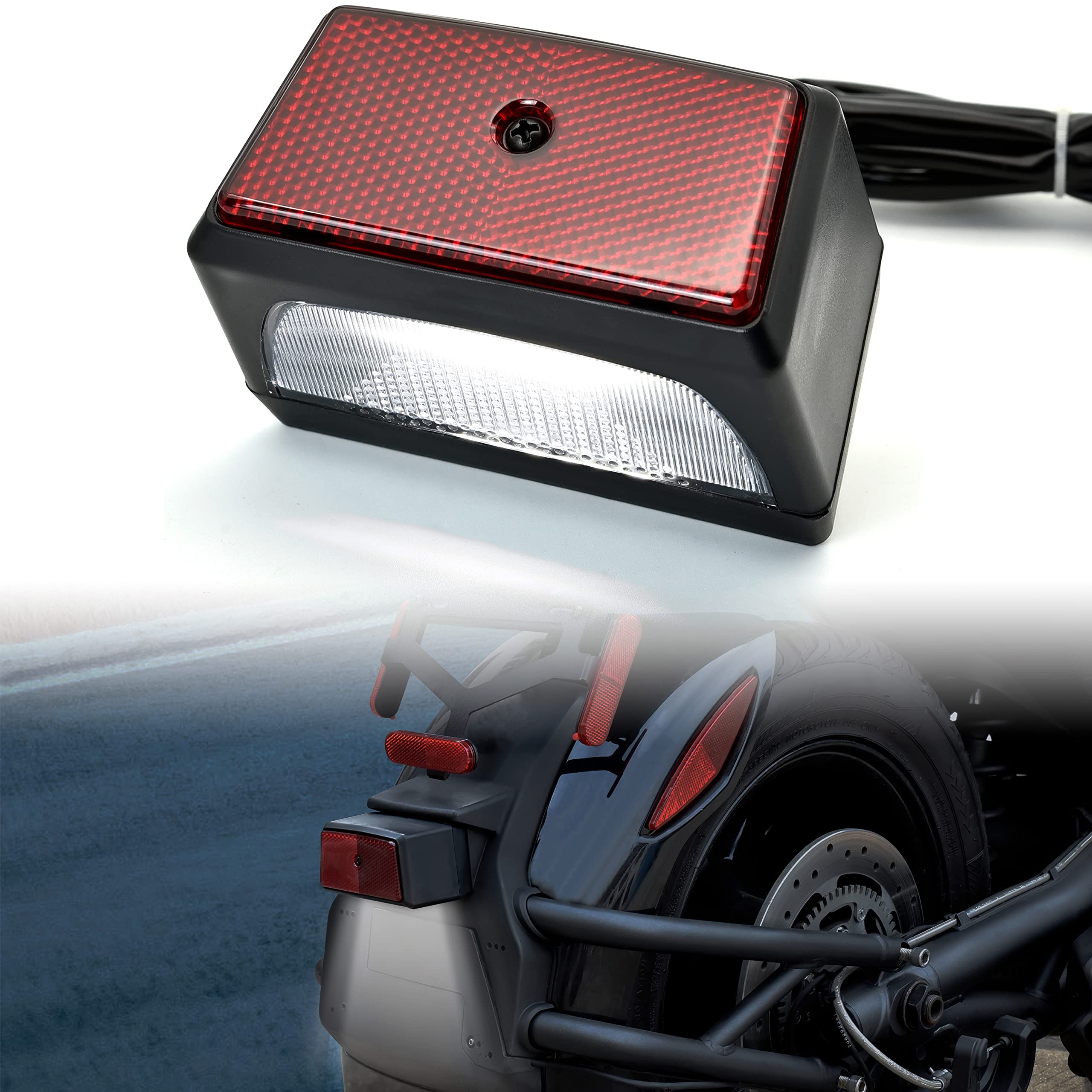 Sautvs Led License Plate Light For Can-Am Spyder, Led License Plate Light Kit For Can Am Spyder F3 All Models Accessories (1Pcs,
