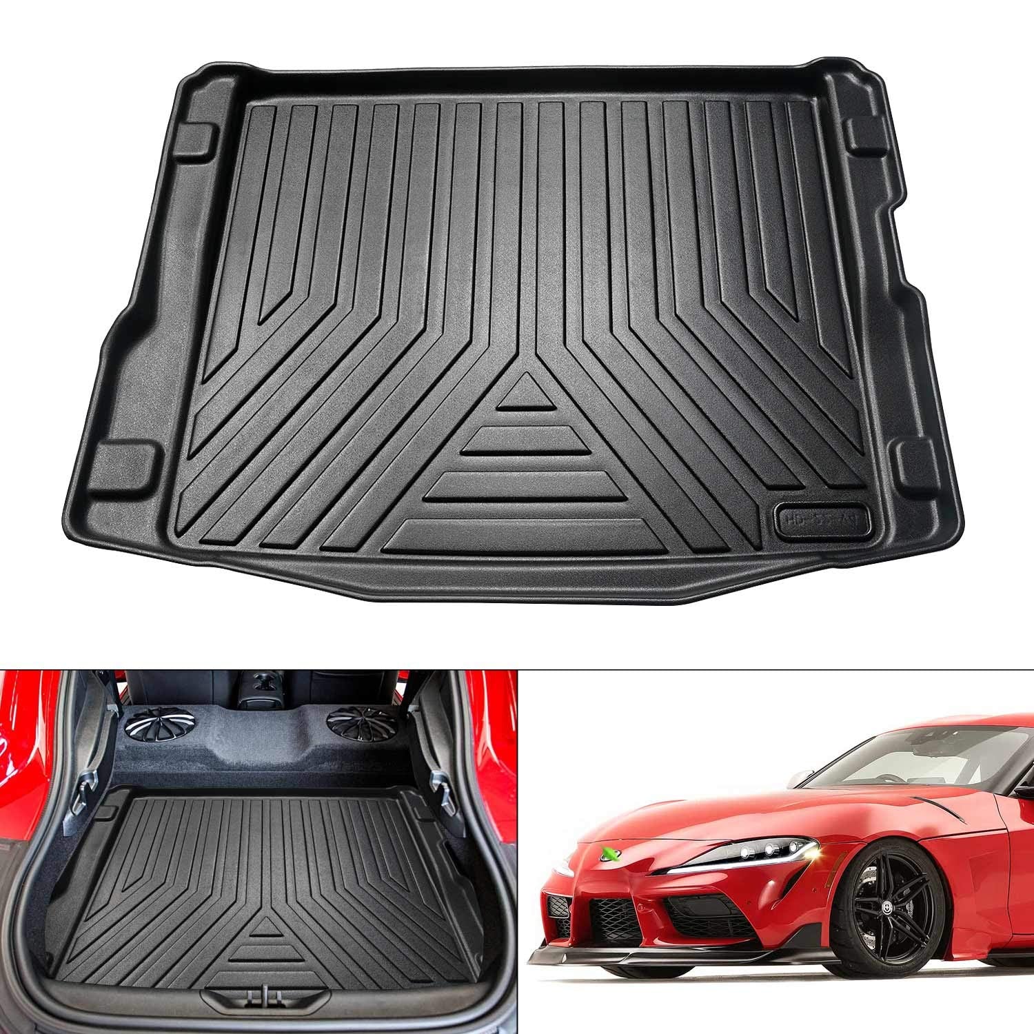 KUST Custom Fit Trunk Mat for 2020-2025 2026 Toyota GR Supra Accessories Cargo Liner All Weather Trunk Floor Mat Black TPE