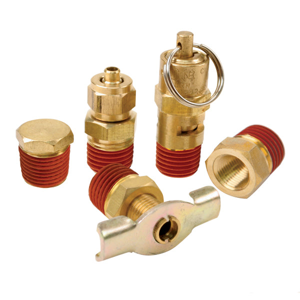 Air Locker 5 Pc.Tank Fittings Kit (with 1/4 inch NPT M to 1/8 inch BSP F Adapter) (For 200PSI Rated Systems)