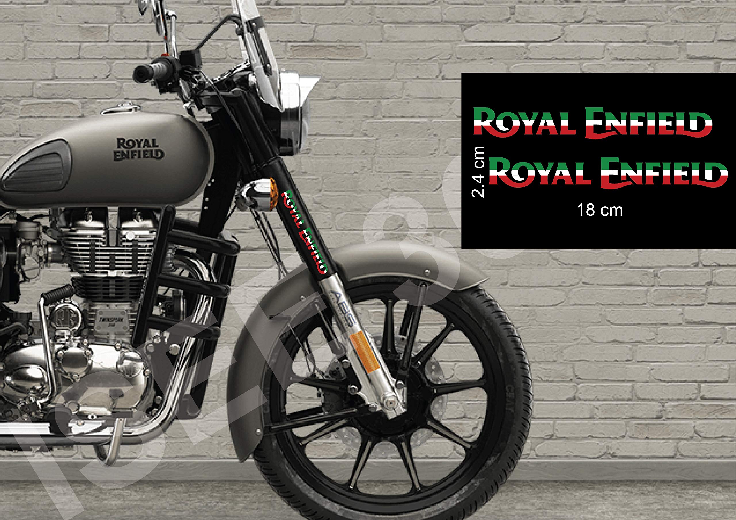 Isee 360 Bike Stickers Compatible For Royal Enfield Sticker Graphics Bike Stem Classic 350 Standard Iran Flag Logo Vinyl Multico