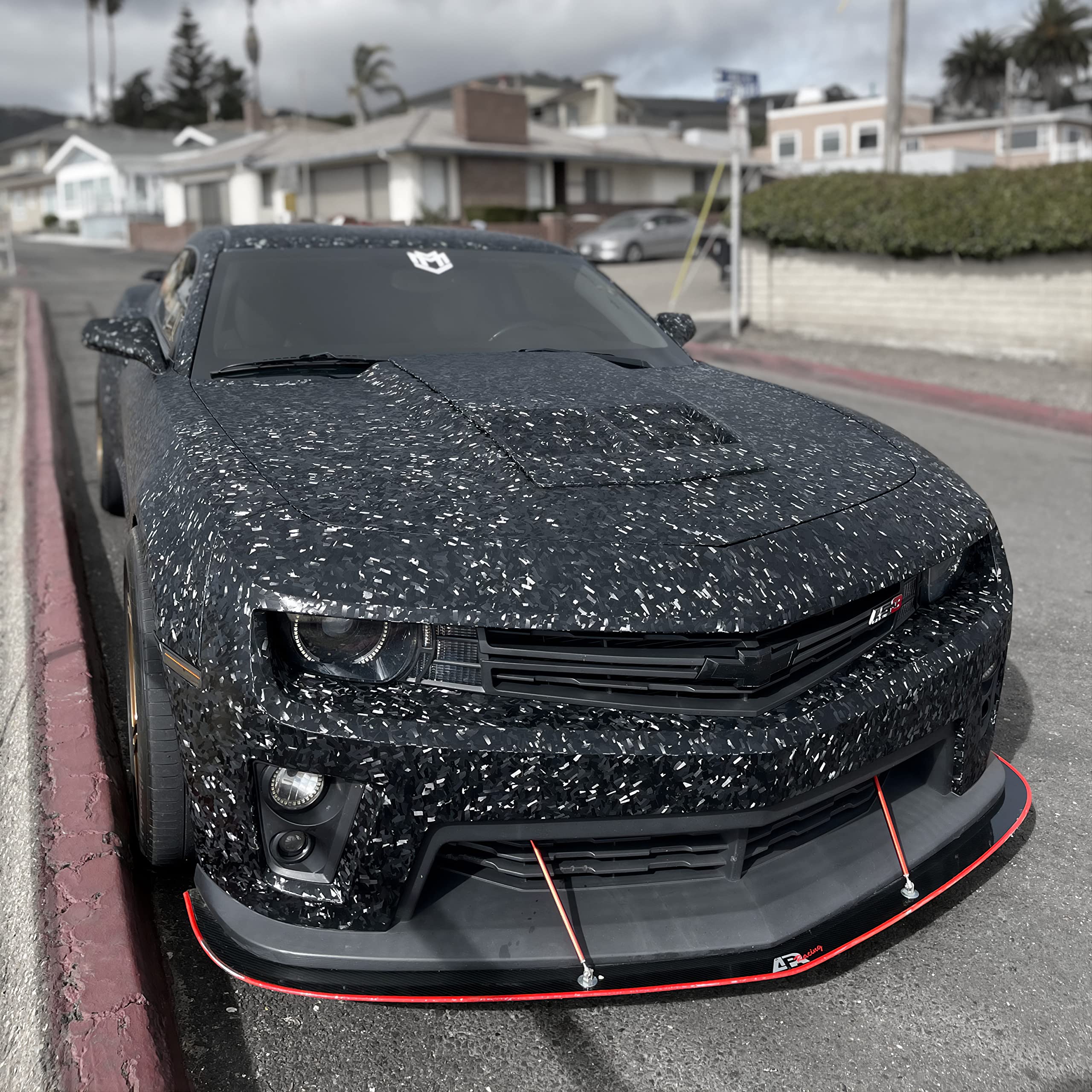 VViViD Forged Composite Carbon Vinyl Wrap - 3ft x 5ft, Black, Durable Vinyl Material