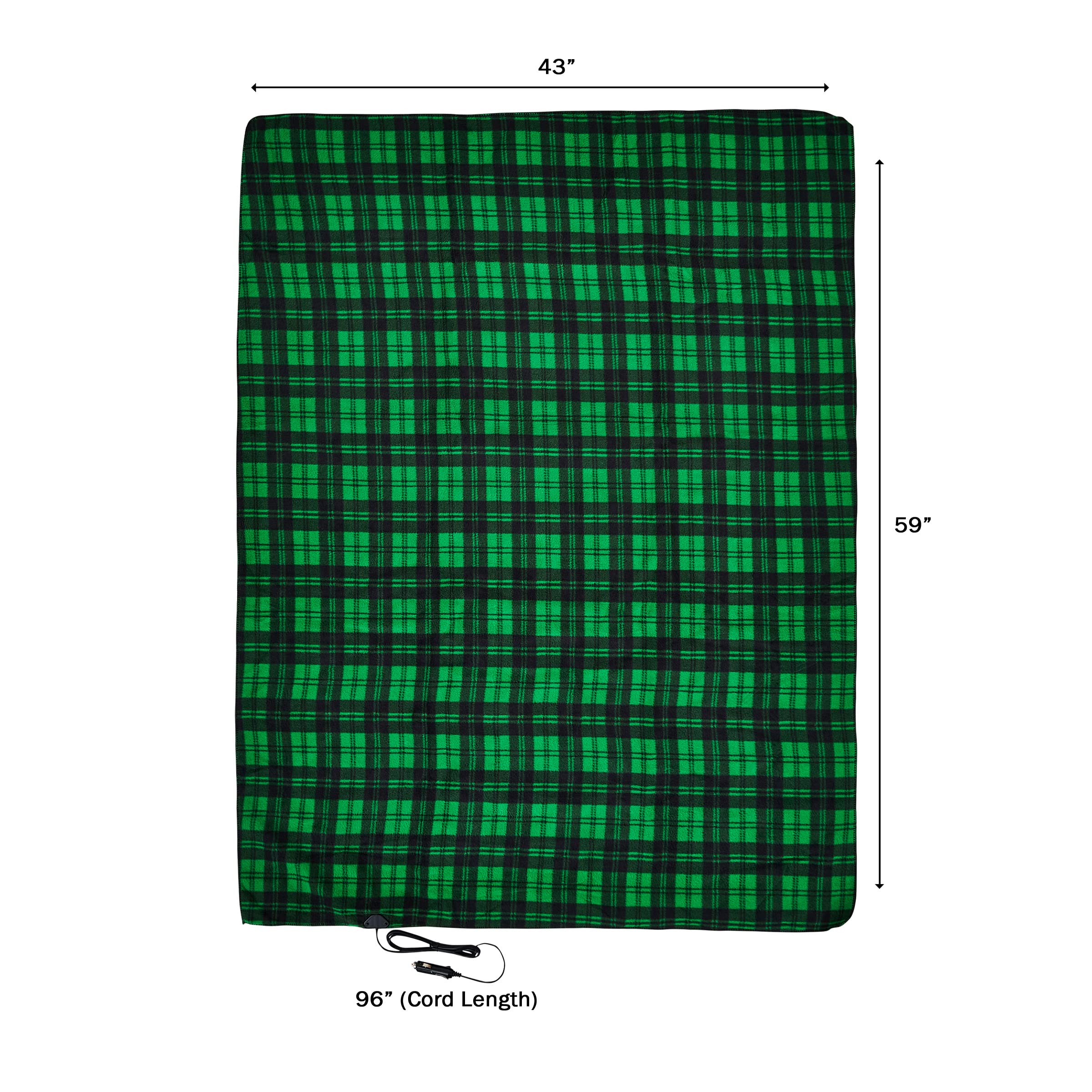 Heated Car Blanket - 12-Volt Electric Blanket for Car, Truck, SUV, or RV - Portable Heated Throw for Camping Essentials by Stalw