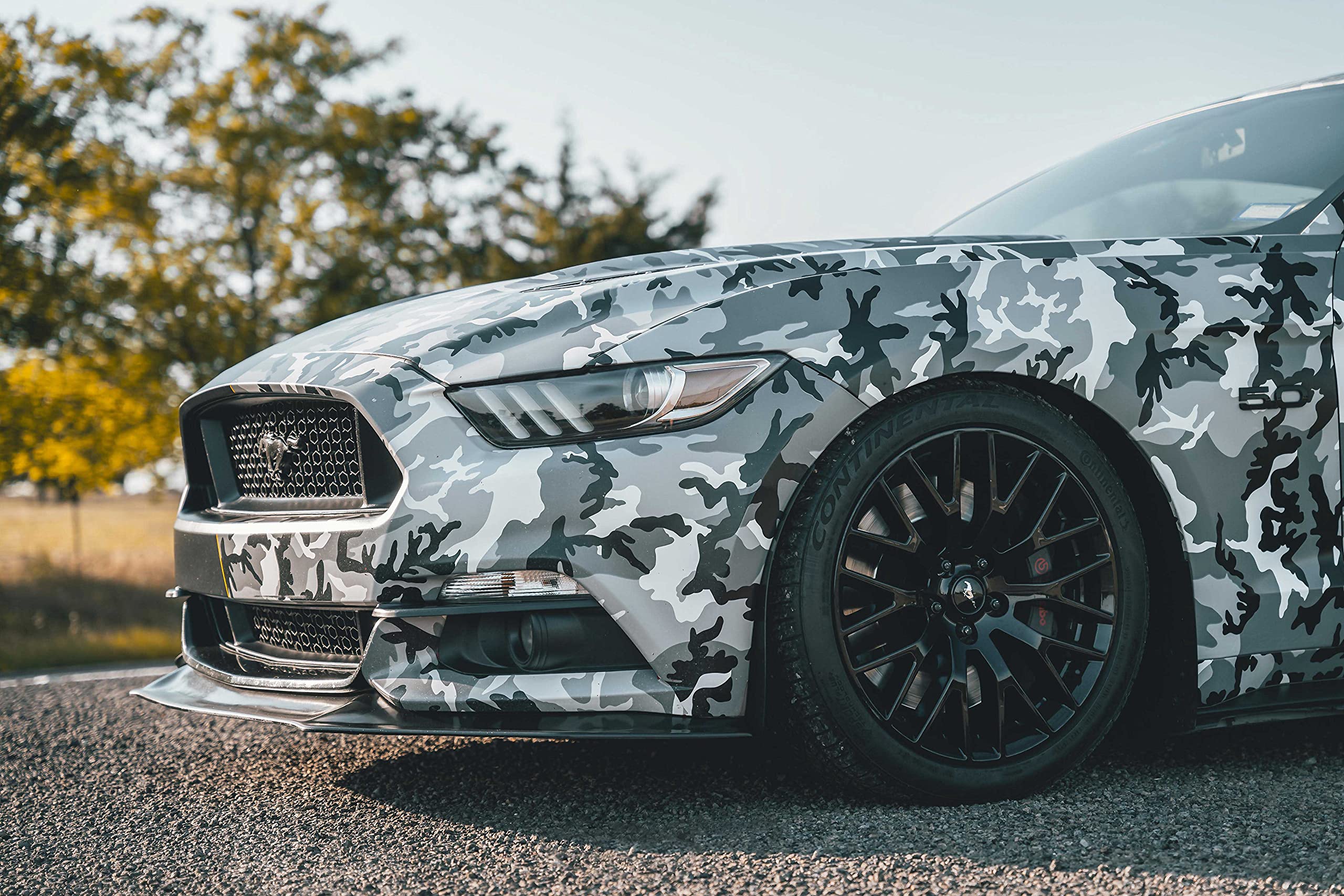 VViViD Snow Camouflage Vinyl Car Wrap - 40ft x 5ft Adhesive Decal with Air Release