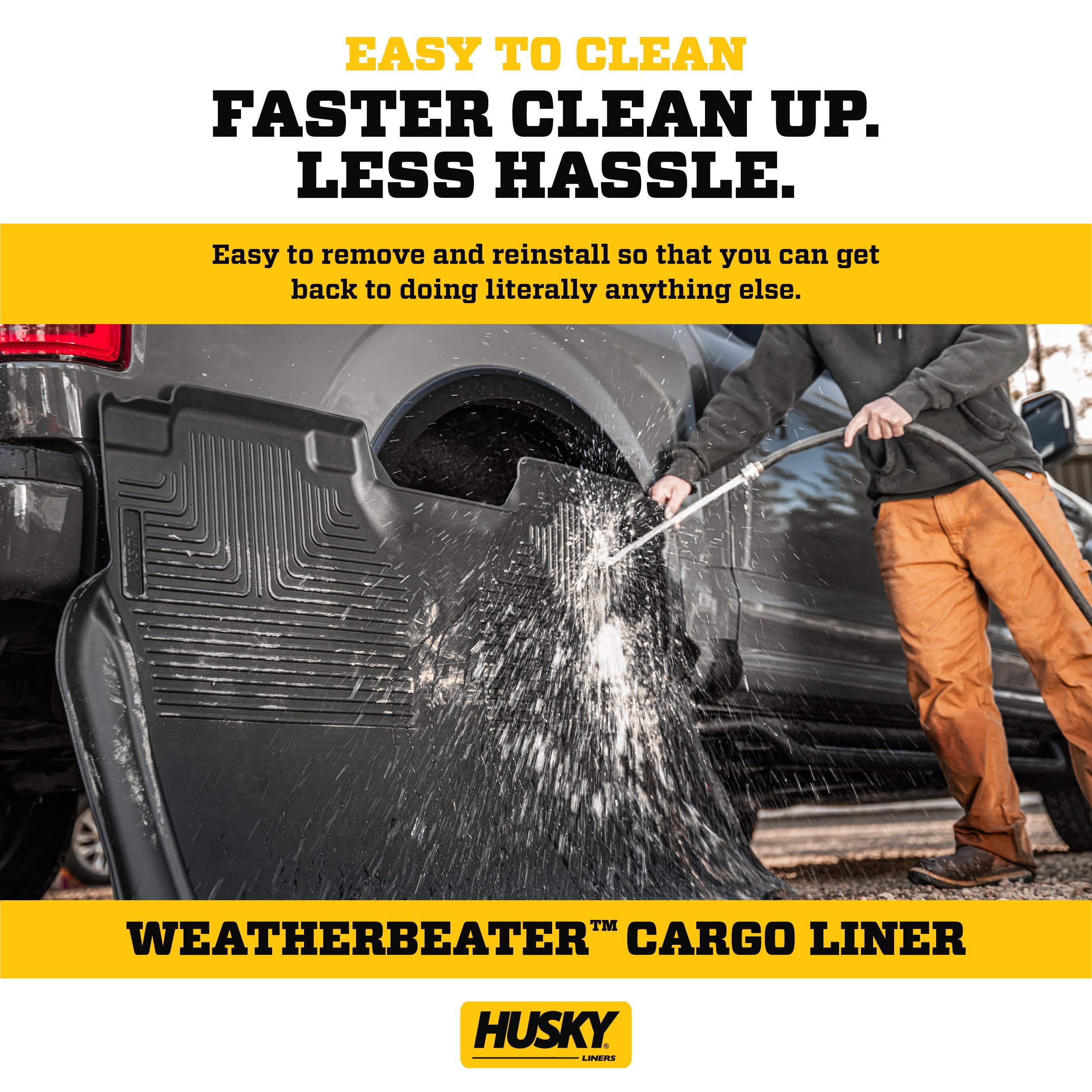Husky Liners Weatherbeater Cargo Liner | Fits 2014-2023 Jeep Cherokee | 1-Pc Black - 29031