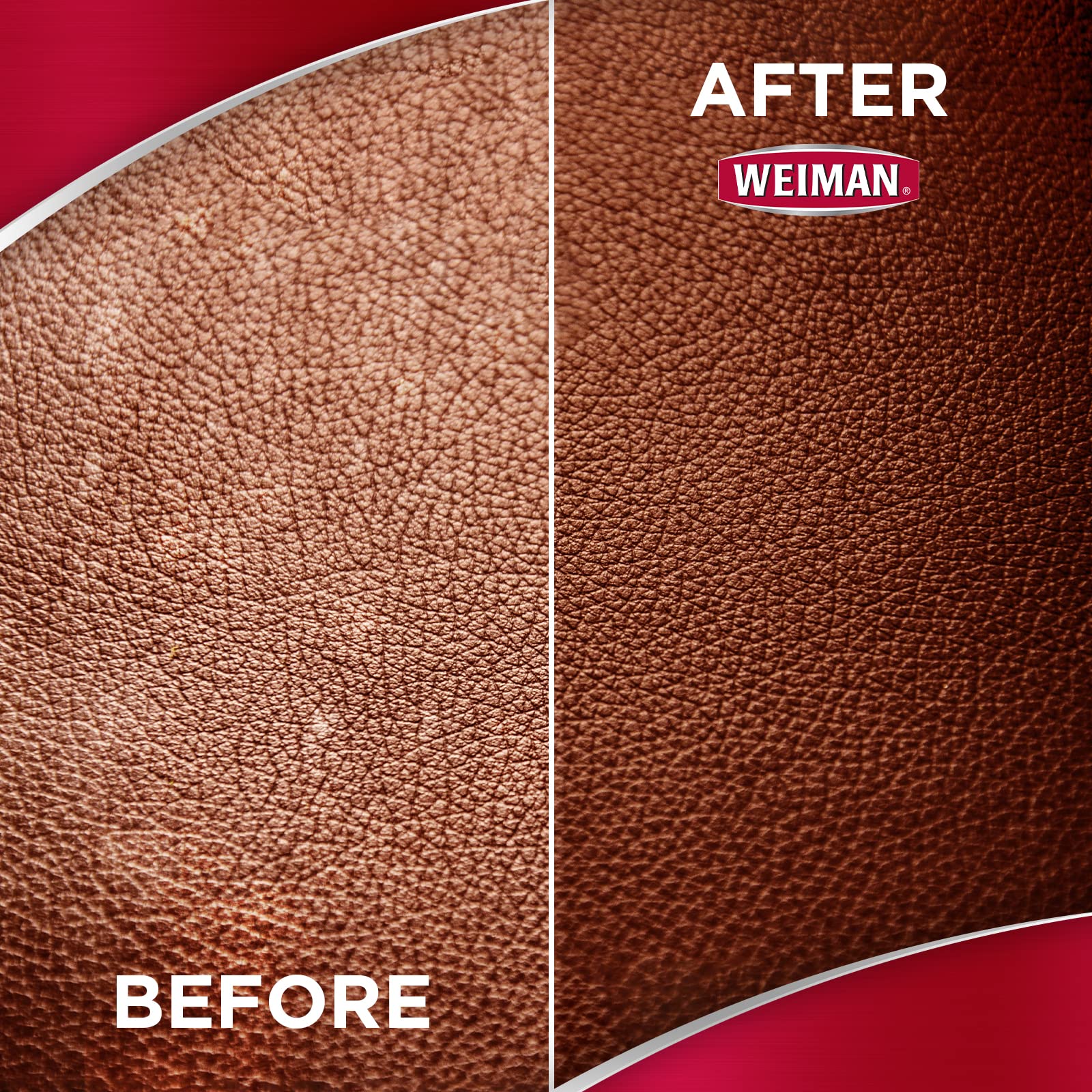 Weiman 3 in 1 Deep Leather Conditioner Cream - Restores Leather Surfaces - 8 Fl Oz (2 Pack)