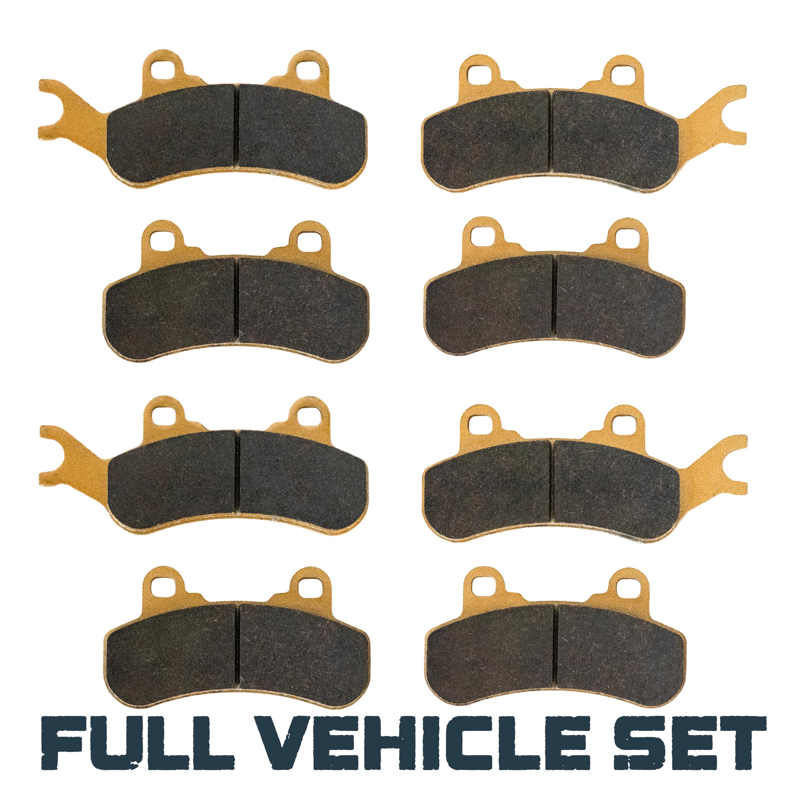 Can-Am Defender MAX (6-Seater) HD7 HD8 HD10 6x6 & PRO Ceramic Brake Pad Set 2017-2025 Front & Rear
