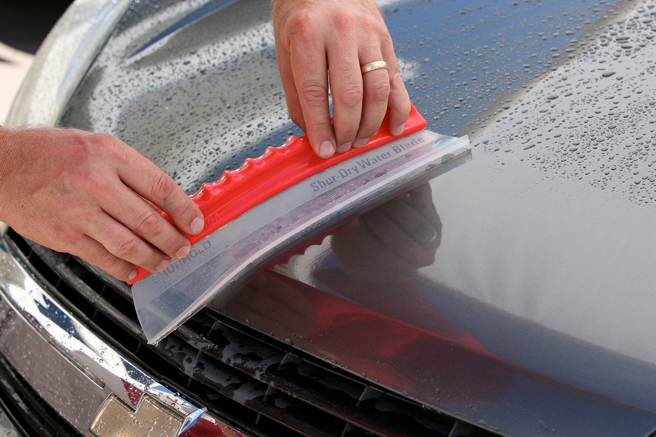 Shurhold 260 Shur-Dry Flexible Water Blade,Red/White