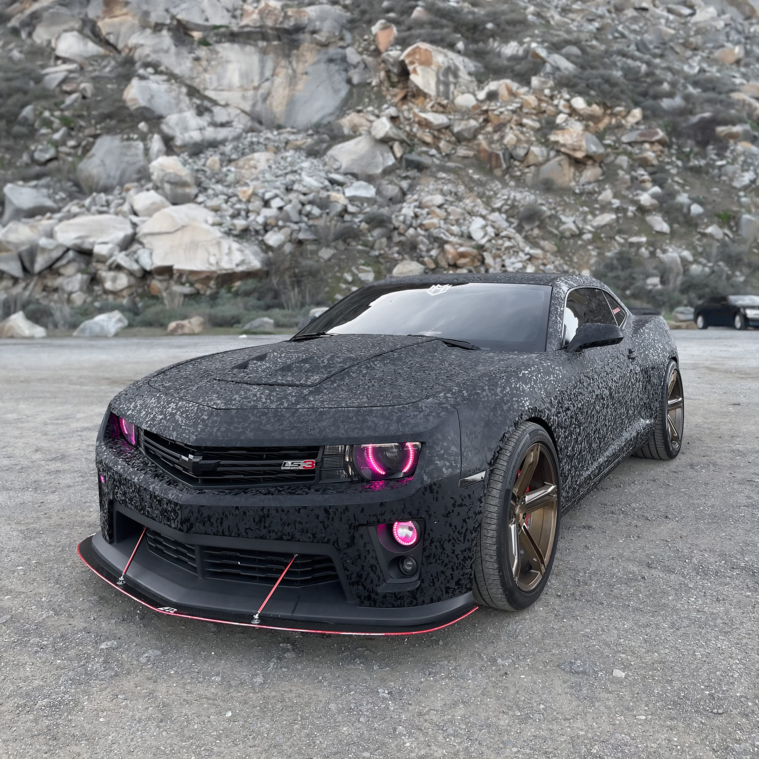 VViViD Forged Composite Carbon Vinyl Wrap - 3ft x 5ft, Black, Durable Vinyl Material