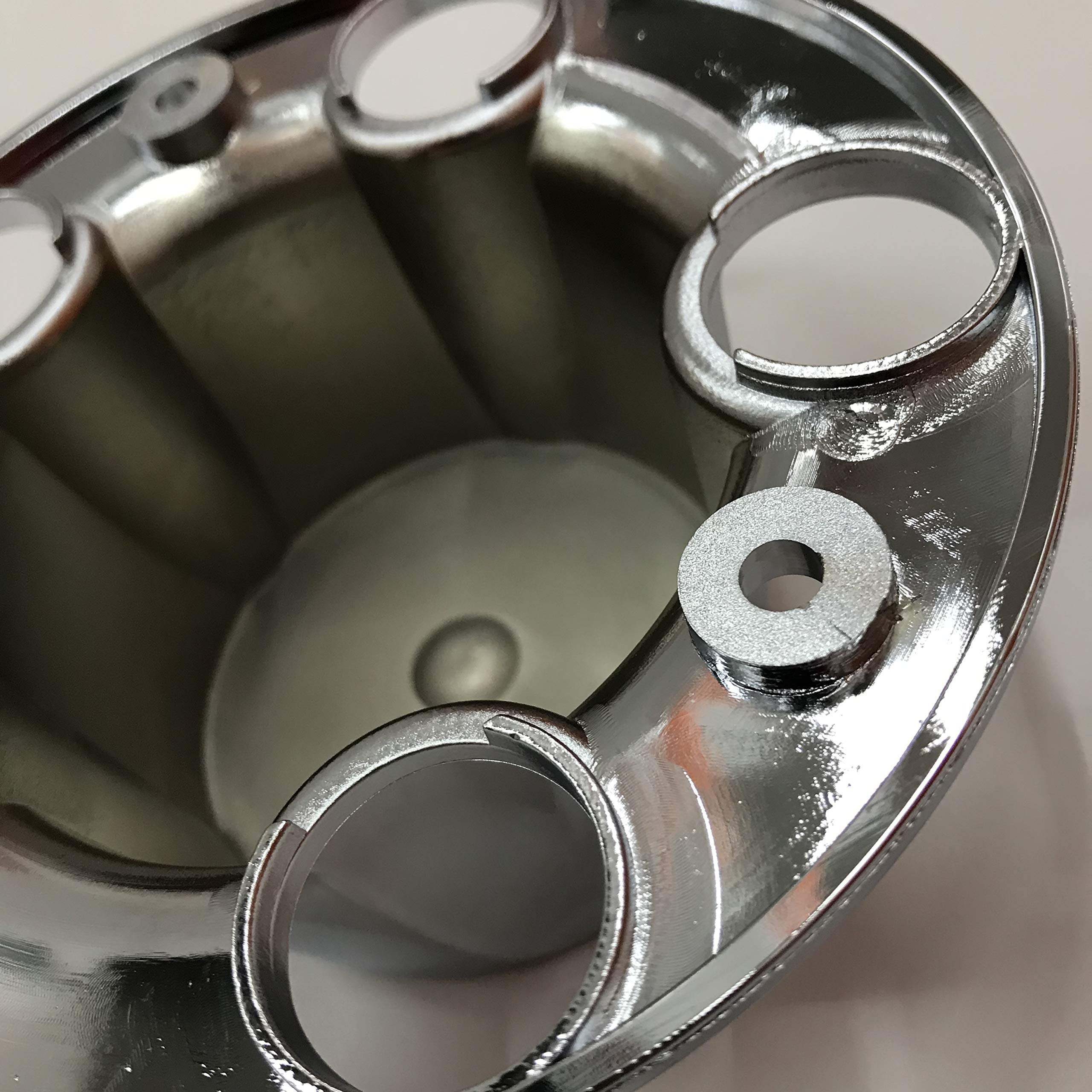 PPCovers 4PCS Chrome Wheel Center Cap Hub Caps for Ranger Bronco II, Black, Model F15002-BK, Durable ABS Material