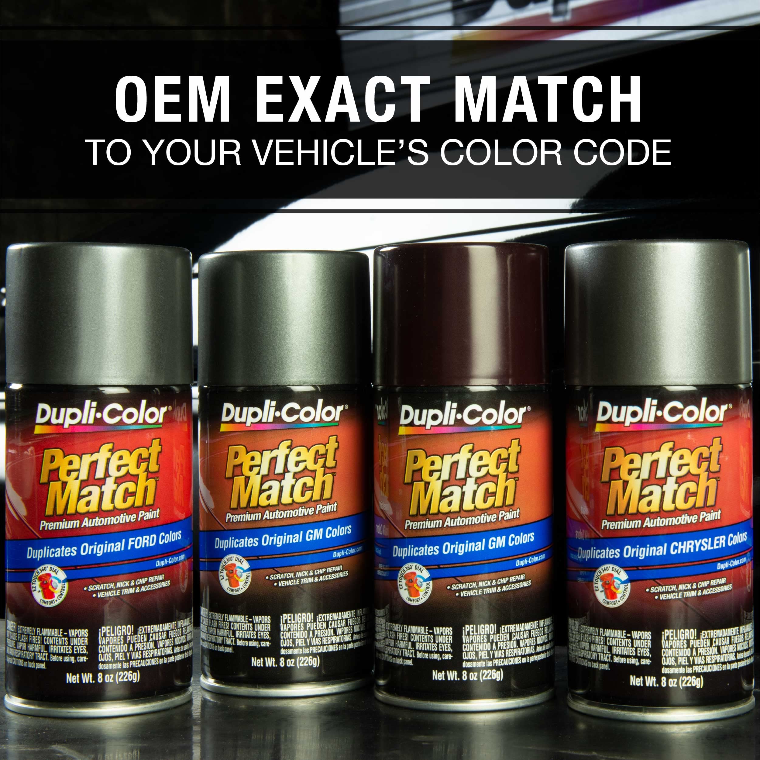 Dupli-Color Ebcc03827 Perfect Match Automotive Spray Paint - Chrysler Radiant Fire, Prb/R87 - 8 Oz. Aerosol Can