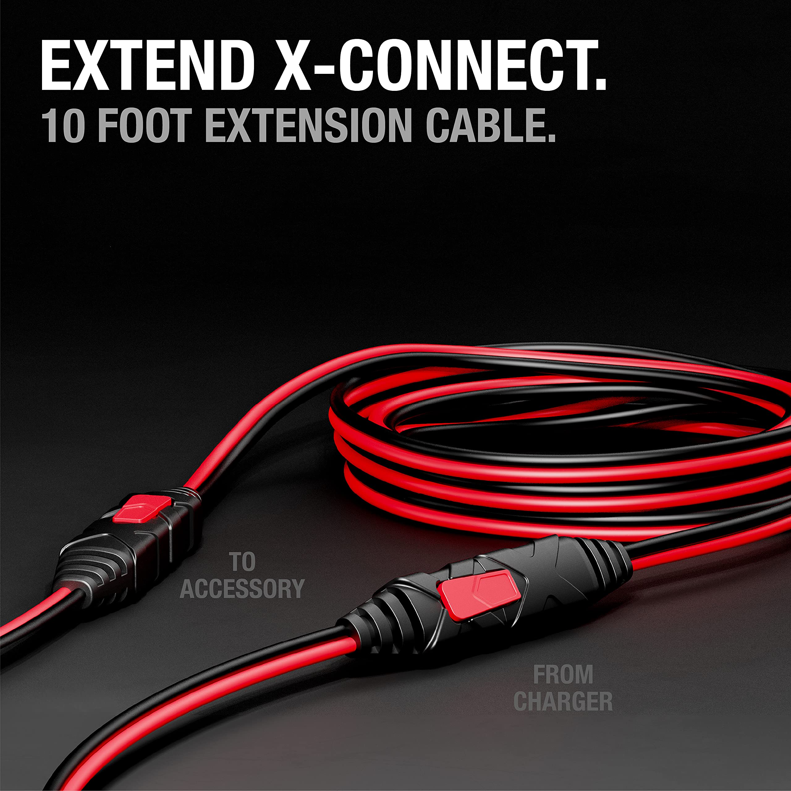 Noco Gc004 X-Connect 10-Foot Extension Cable Accessory Genius Smart Battery Chargers