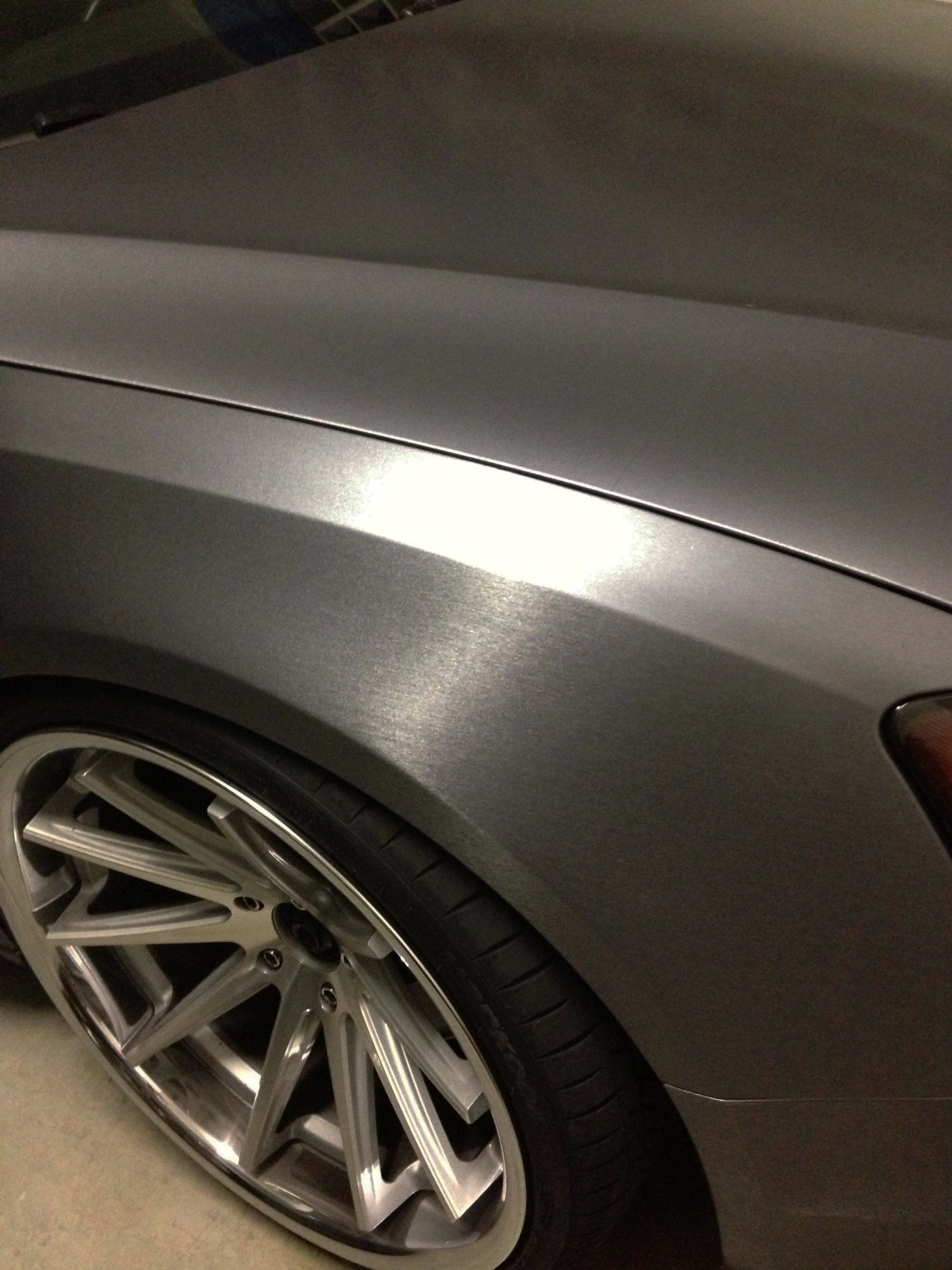 Vvivid Xpo Gunmetal Grey Brushed Metallic Steel Vinyl Wrap Roll With Air Release Technology (25Ft X 5Ft)