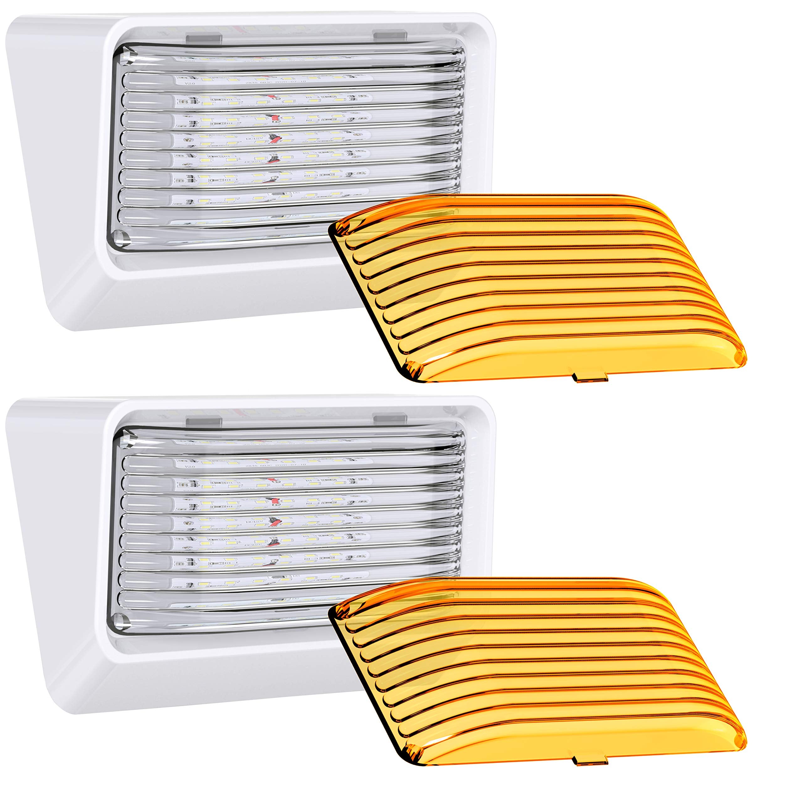 Leisure LED RV Exterior Porch Utility Light - 12v 280 Lumen Lighting Fixture Replacement Lighting for RVs, Trailers, campers, 5t