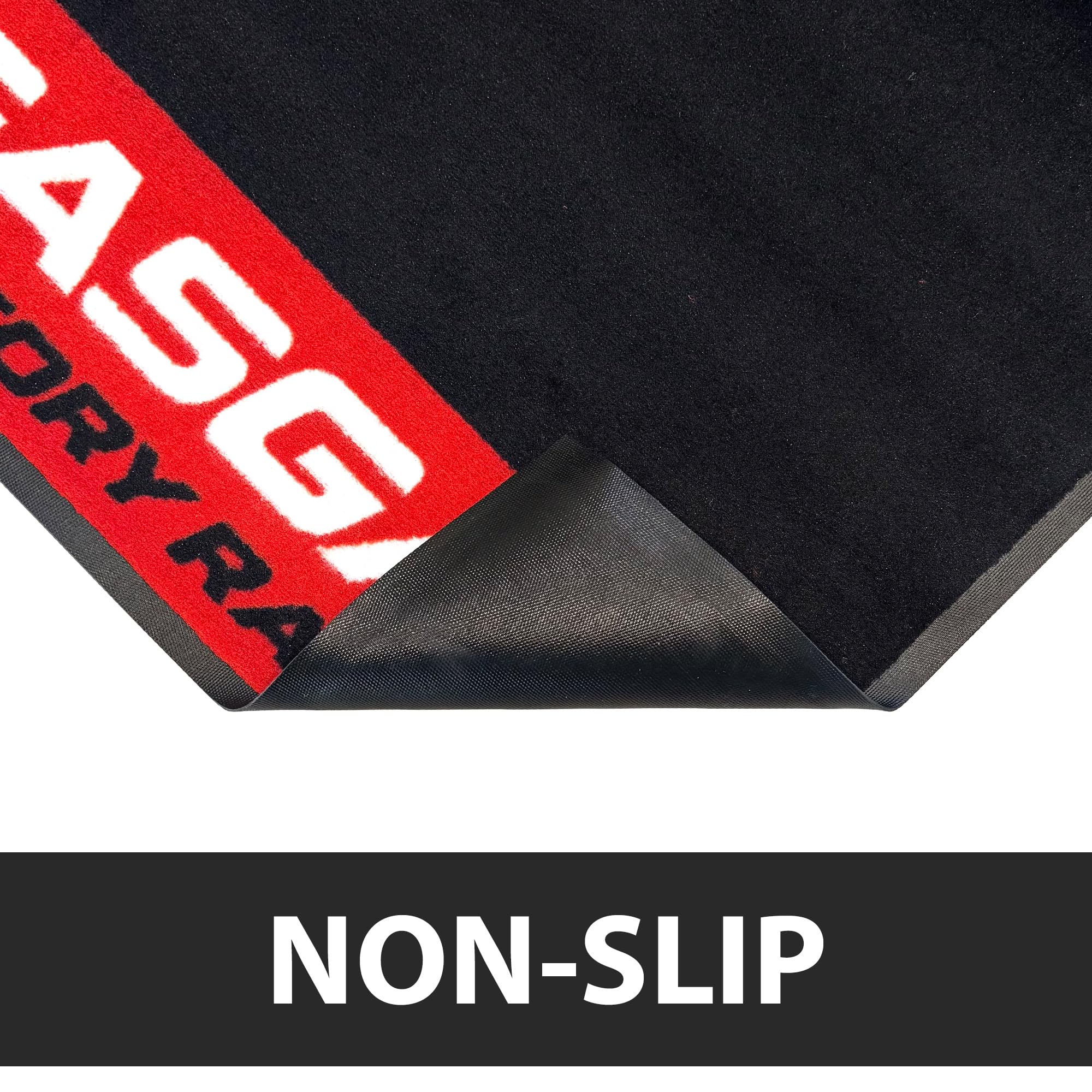 Motorcycle Mat for Garage 79x31 Inches Pit Garage Floor Mat Oil Absorbent Pad PVC Rubber Backing Layer Protects Floor from Spill