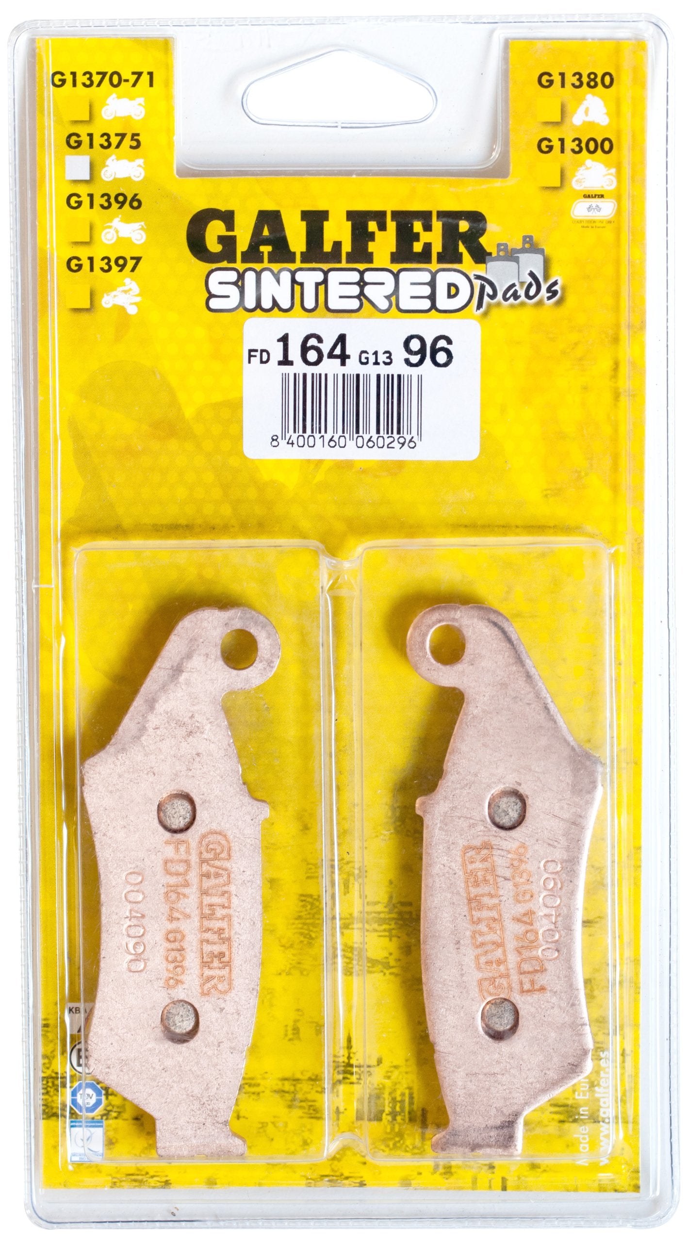 Galfer Fd138G1396 Sintered Front Brake Pad