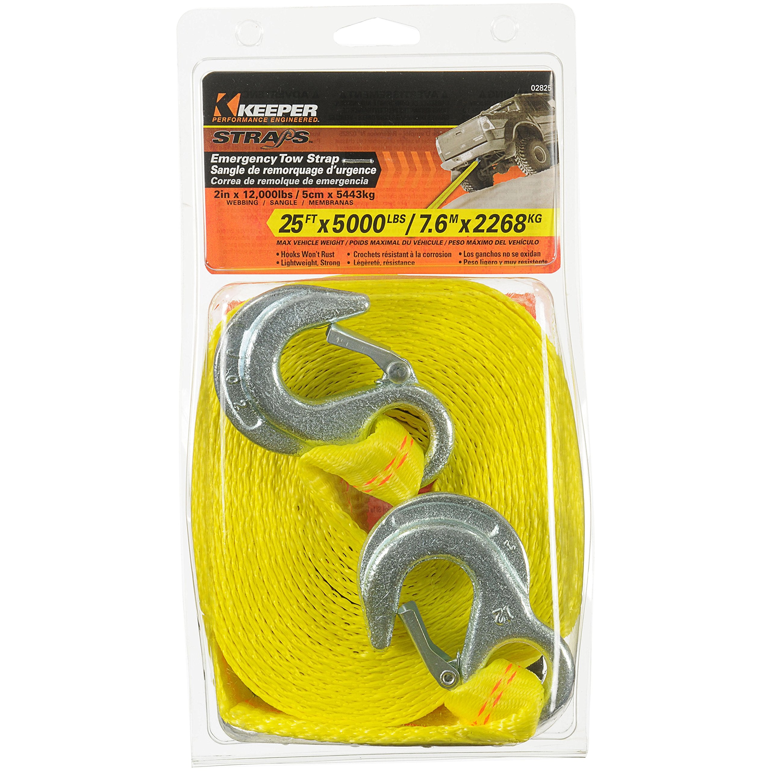 Keeper 02825 Tow Strap 25'