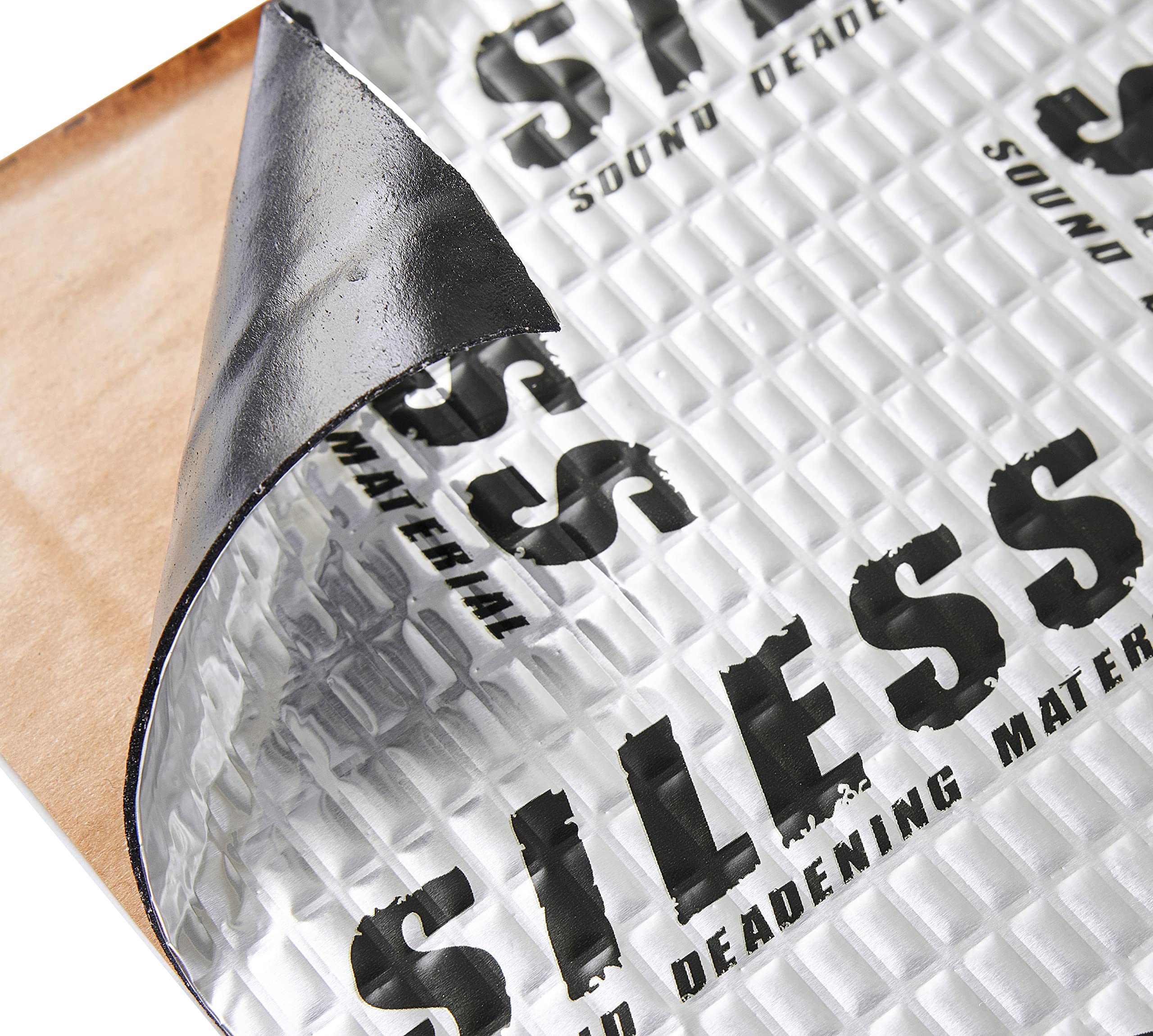 Siless 80 Mil (2Mm) Car Sound Deadening Mat - Butyl Automotive Sound Deadener - Noise Insulation And Vibration Dampening Materia