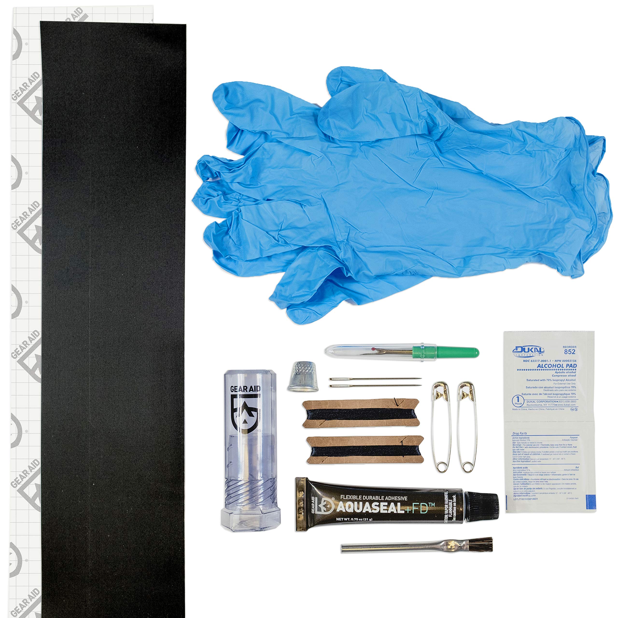 Gear Aid Aquaseal Fd Soft Top Repair Kit For Jeep And Convertible Cars , Black, 7'' X 10''