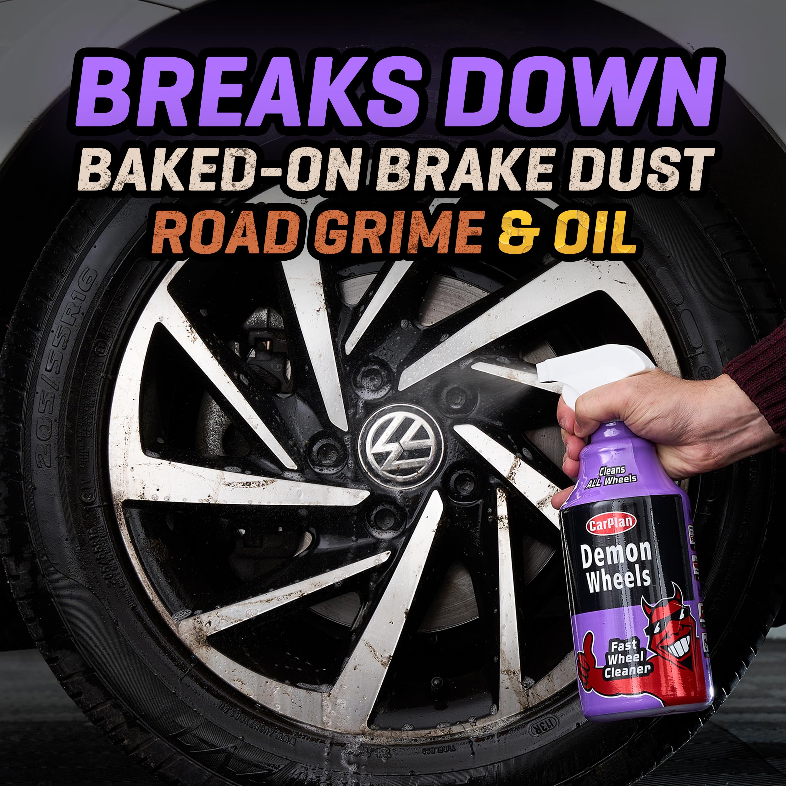 Carplan Demon Wheels 34 Fl Oz (1L) - Fast Wheel Cleaner