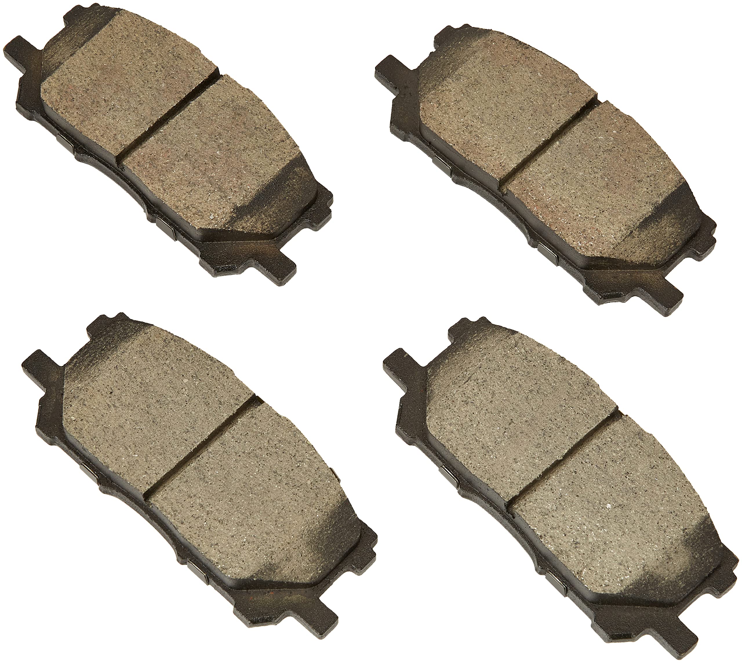 BOSCH BC1005 QuietCast Premium Ceramic Disc Brake Pad Set - Compatible with Select Lexus RX330, RX350, RX400h; Toyota Highlander