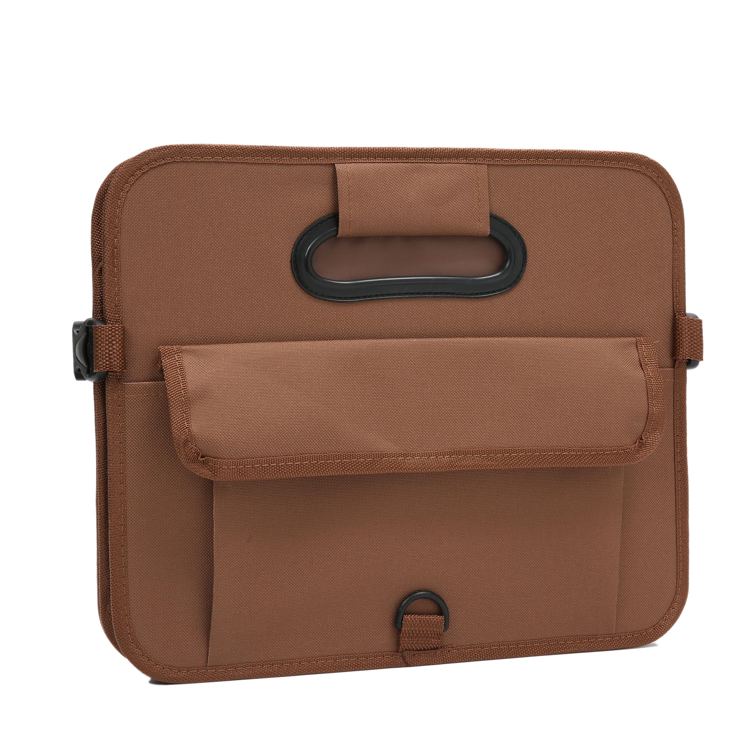 AOKJOY Car Trunk Organizer - Brown, Foldable, Non-slip, Adjustable, 600D Oxford Cloth, Large