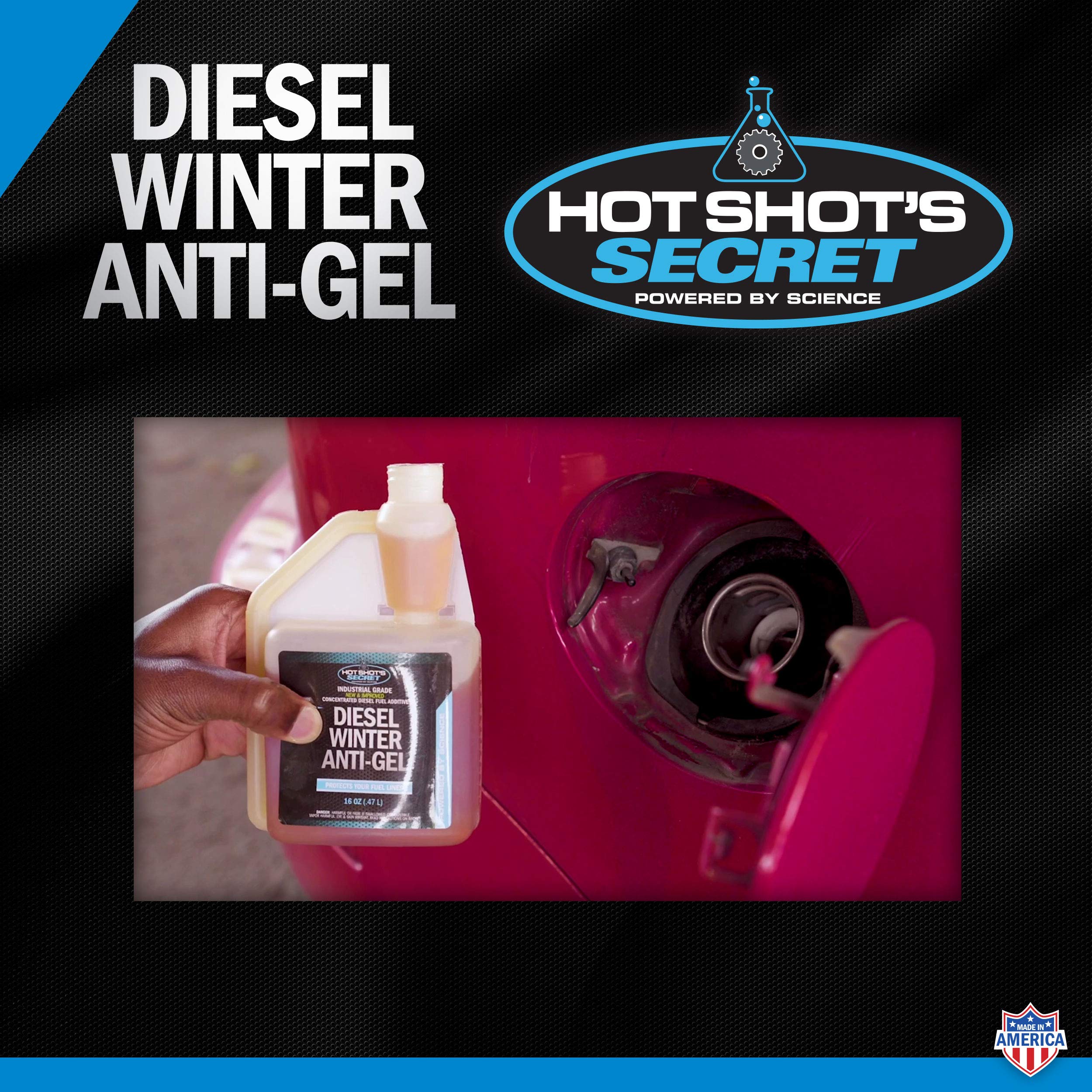 Hot Shot's Secret Diesel Winter Anti-Gel 1 Gallon, Amber - Model P403301G, Essential Additive for Cold Weather Performance