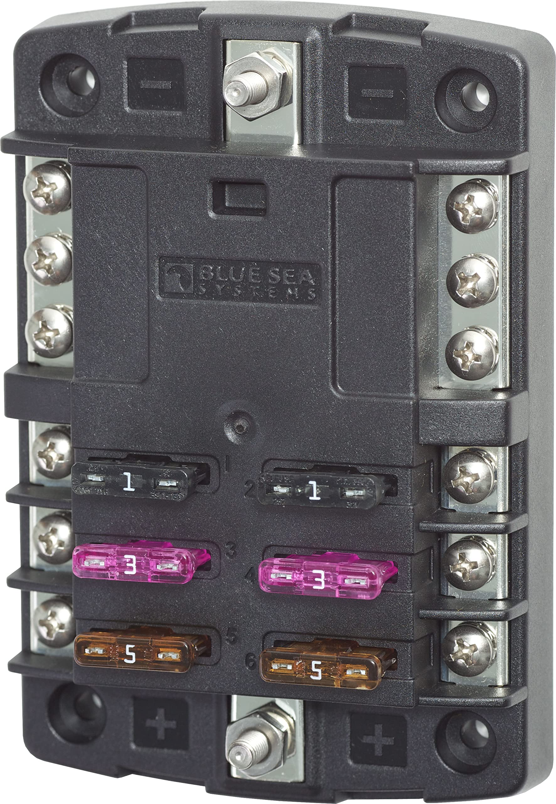 Blue Sea Systems 5030 St Blade Fuse Block 6 Circuit With Ground