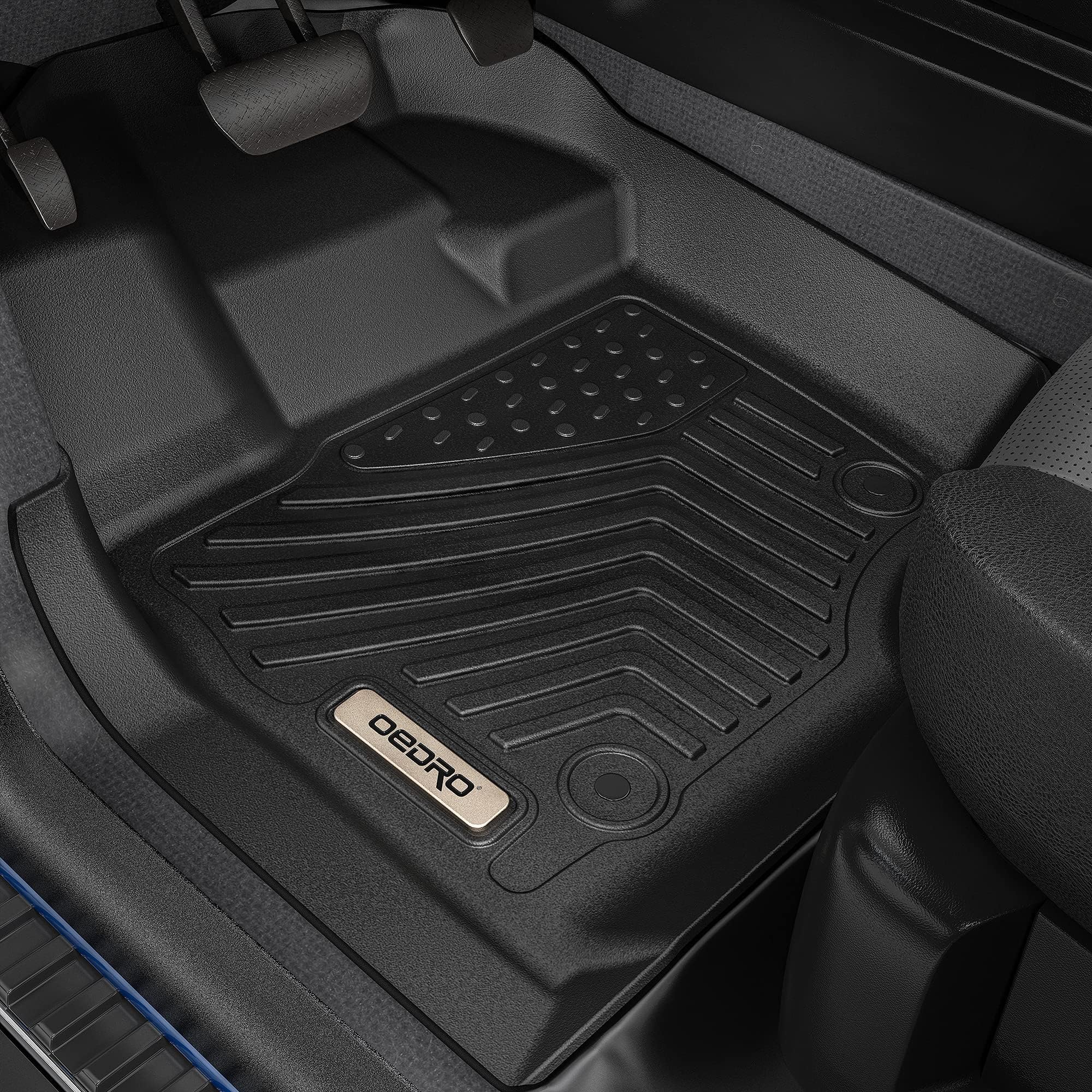 Oedro Cargo Trunk Liner Fit For 2010-2017 Chevrolet Equinox/Gmc Terrain, All Weather Custom Fit Anti-Slip Cargo Mat, Black