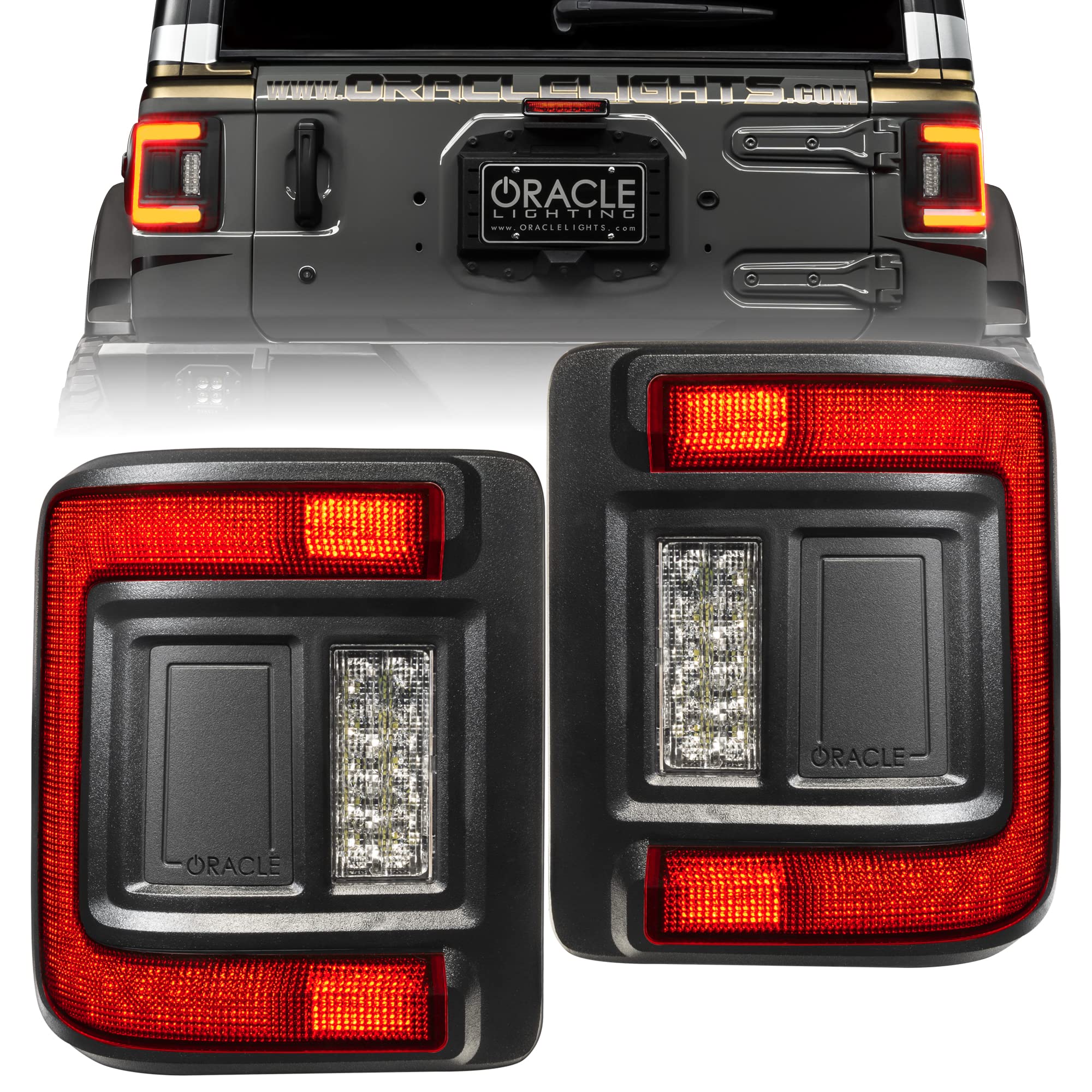 Oracle Lighting Flush Mount Led Tail Lights For Jeep Wrangler Jl (Tinted Lense)