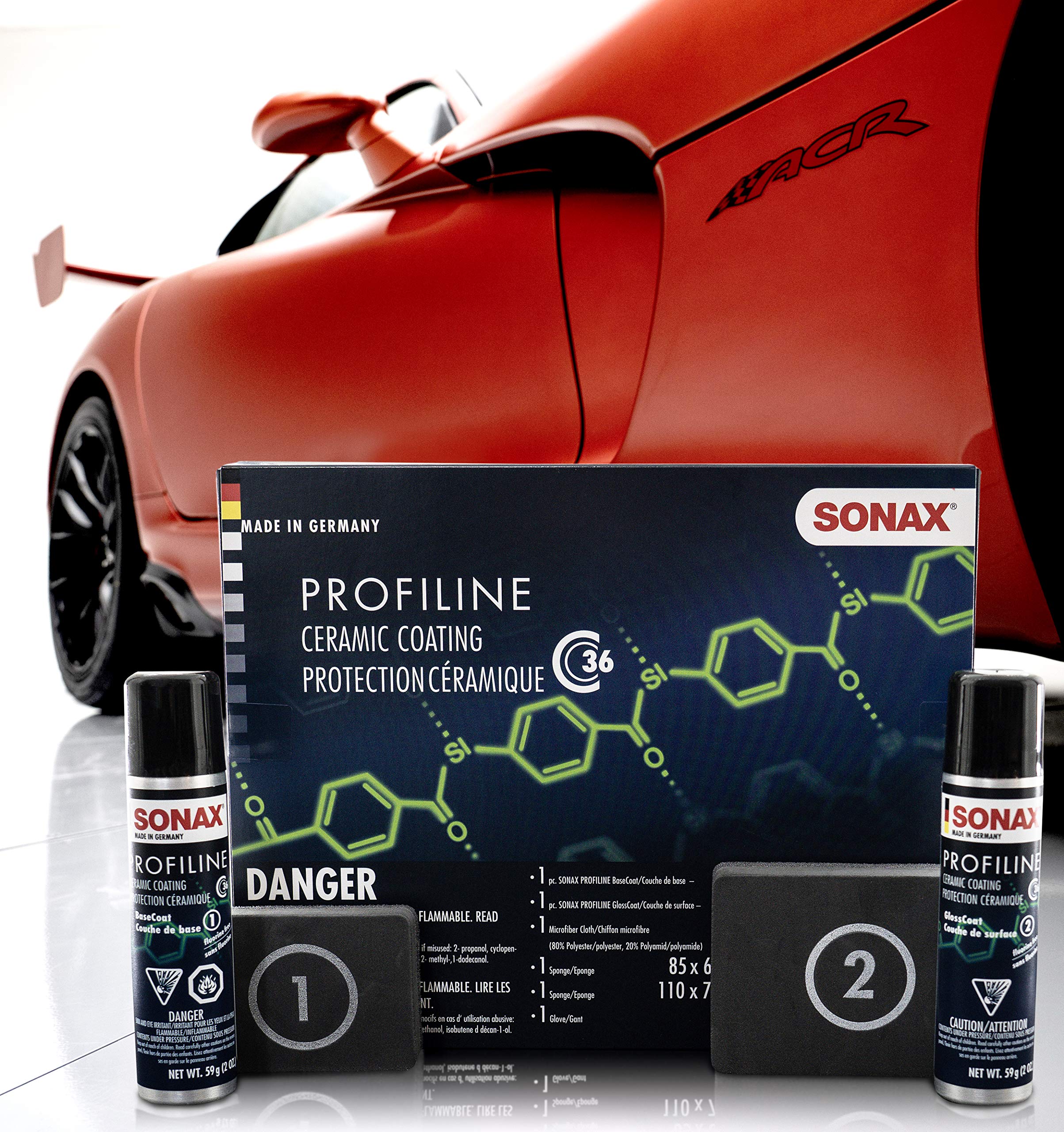 SONAX Ceramic Coating CC36, 1 Count, Black, Premium Ceramic Protection for Vehicles