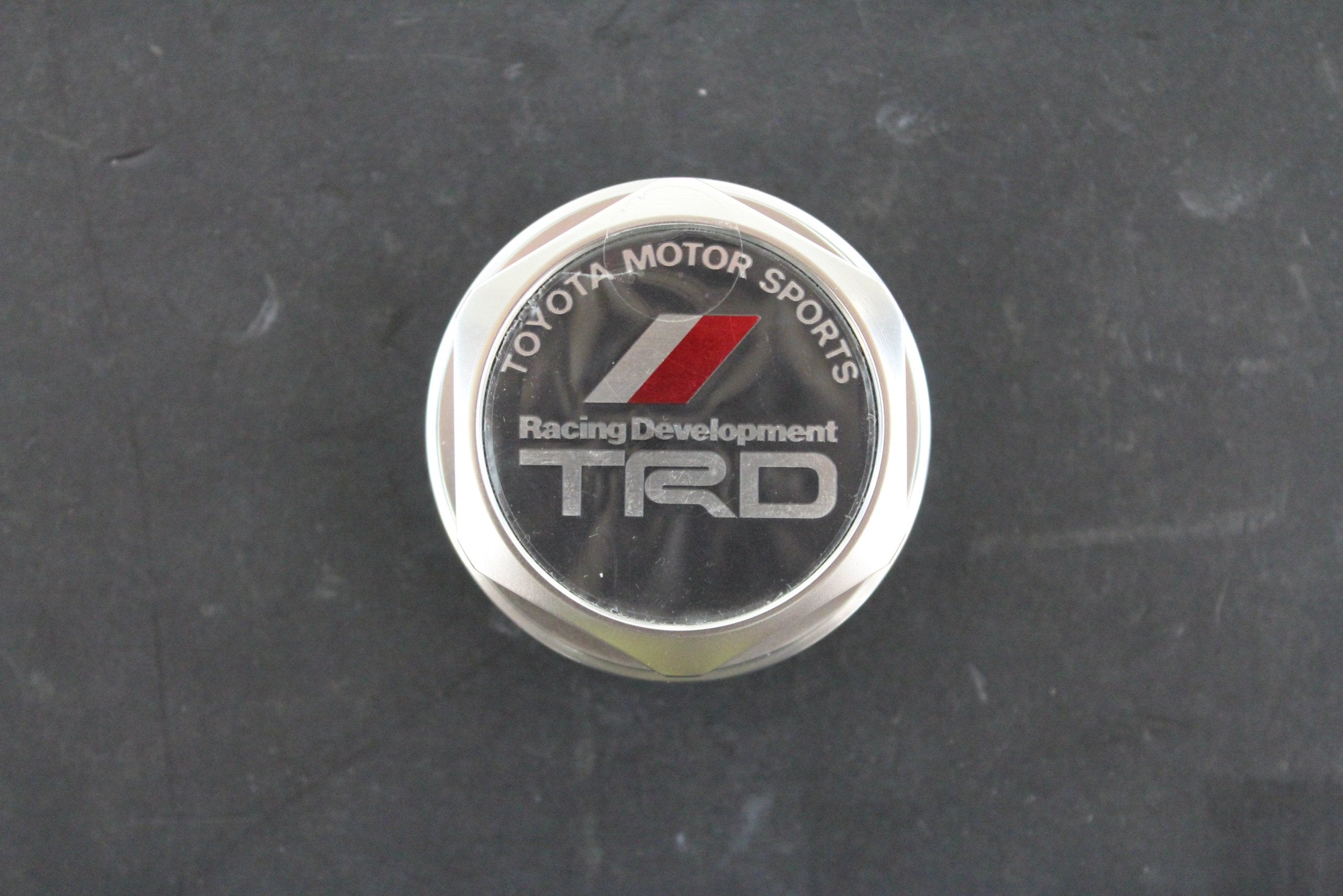 Toyota Forged Billet Aluminum Oil Cap PTR04-12108-02 - Silver, Durable Accessory for Enhanced Performance