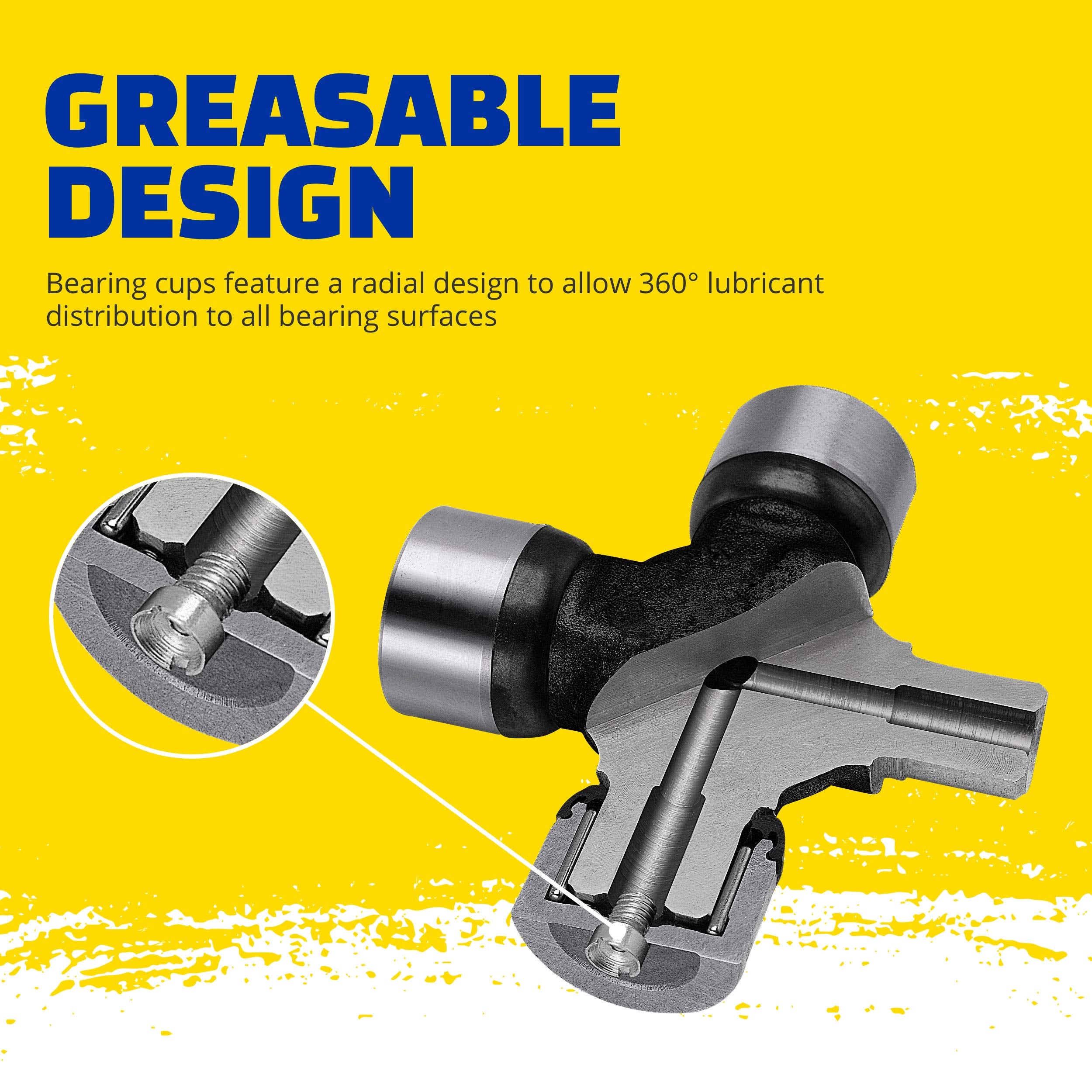 Moog Greaseable Super Strength 466 U-Joint