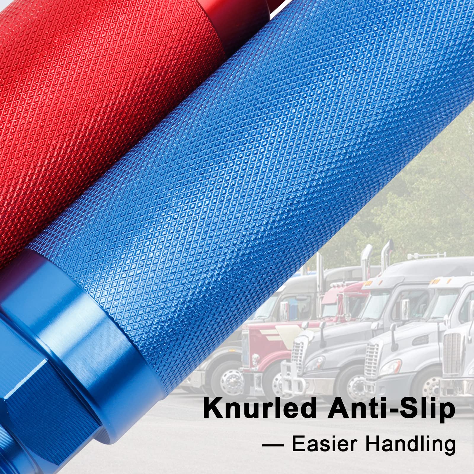 Dazakoot Glad Hand Handles for Semi Truck, Air Glad Hand Grip for Semi Trucks and Trailers, Extension Handle Set for Easier Coup