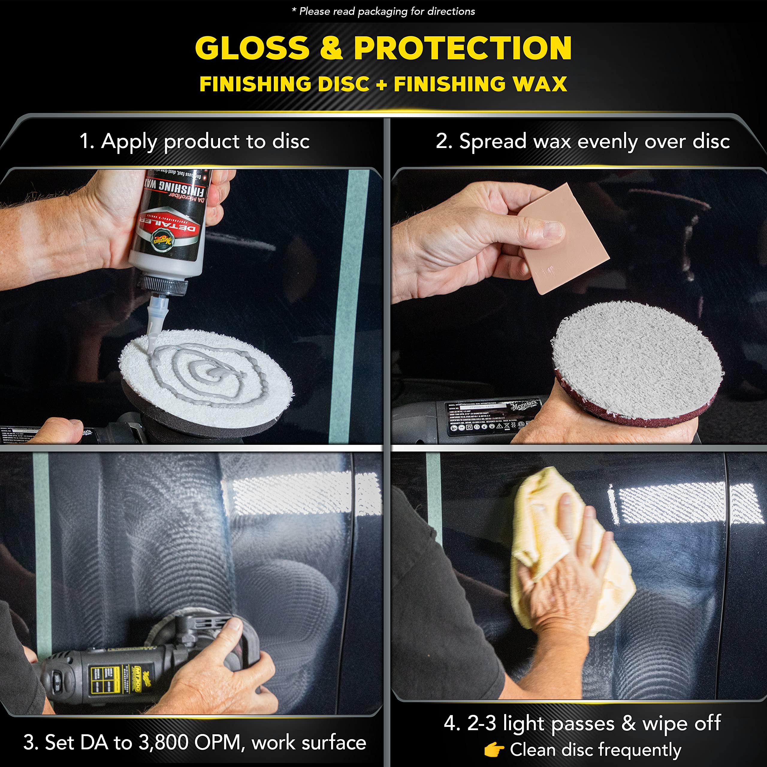 Meguiar'S Da Microfiber Correction System 5'' Starter Kit, Complete Paint Correction Kit With Cutting Discs, Backing Plate, Corr