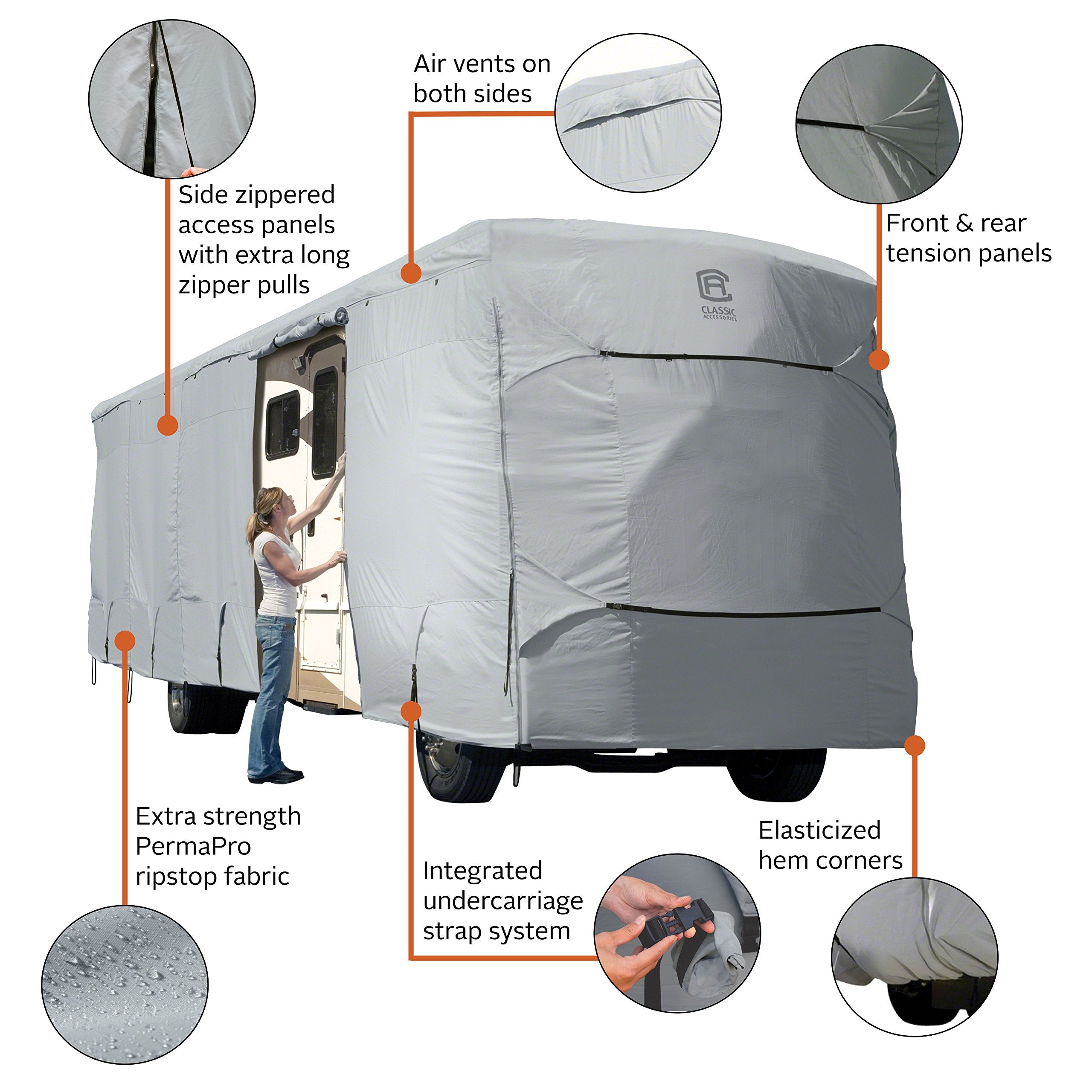 Classic Accessories Over Drive Permapro Class A Rv Cover, Fits 33 - 37 Rvs