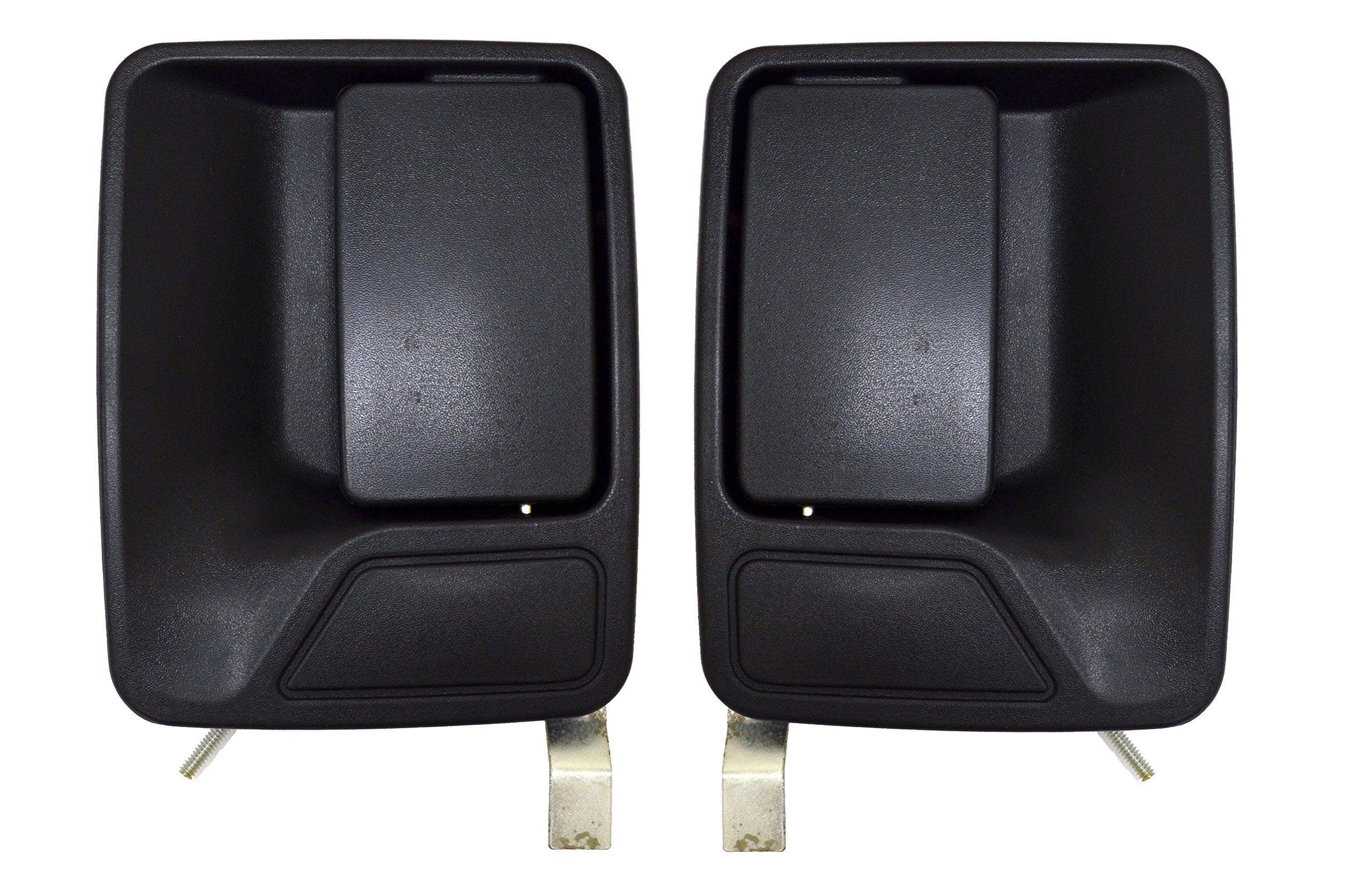 Pt Auto Warehouse Fo-3523A-Rp - Outside Exterior Outer Door Handle, Textured Black - Rear Left/Right Pair