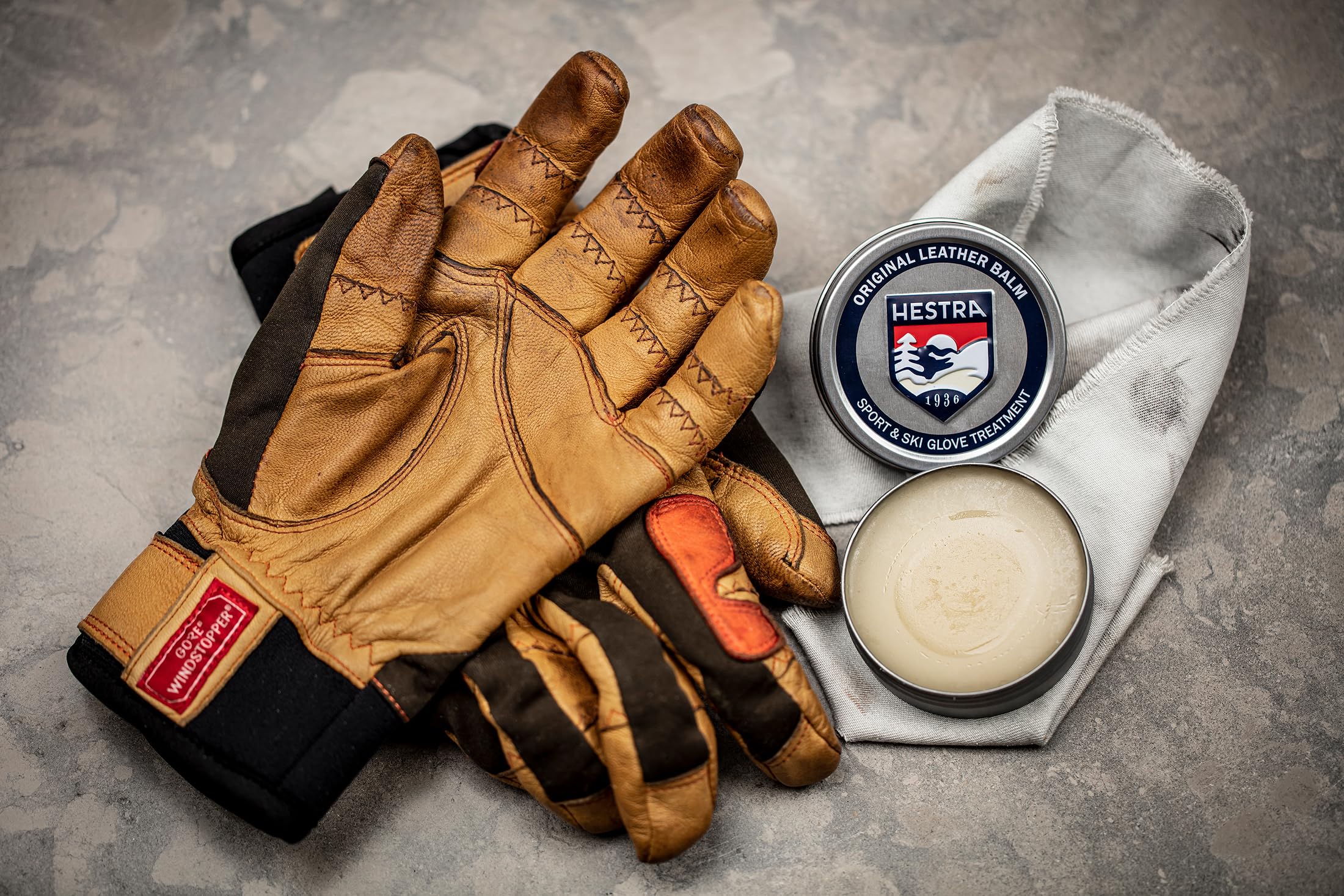 Hestra Glove & Mitt Leather Balm - All Natural Conditioner & Protector, 2 oz, White, Model 91700