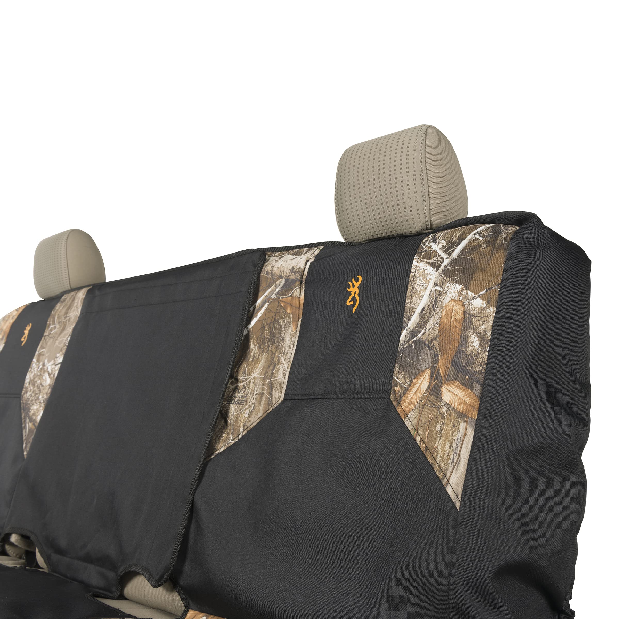 Browning Universal Bench Seat Covers, Water And Dirt Resistant Car, Truck, And Suv Bench Seat Covers, Excursion (Realtree Edge)