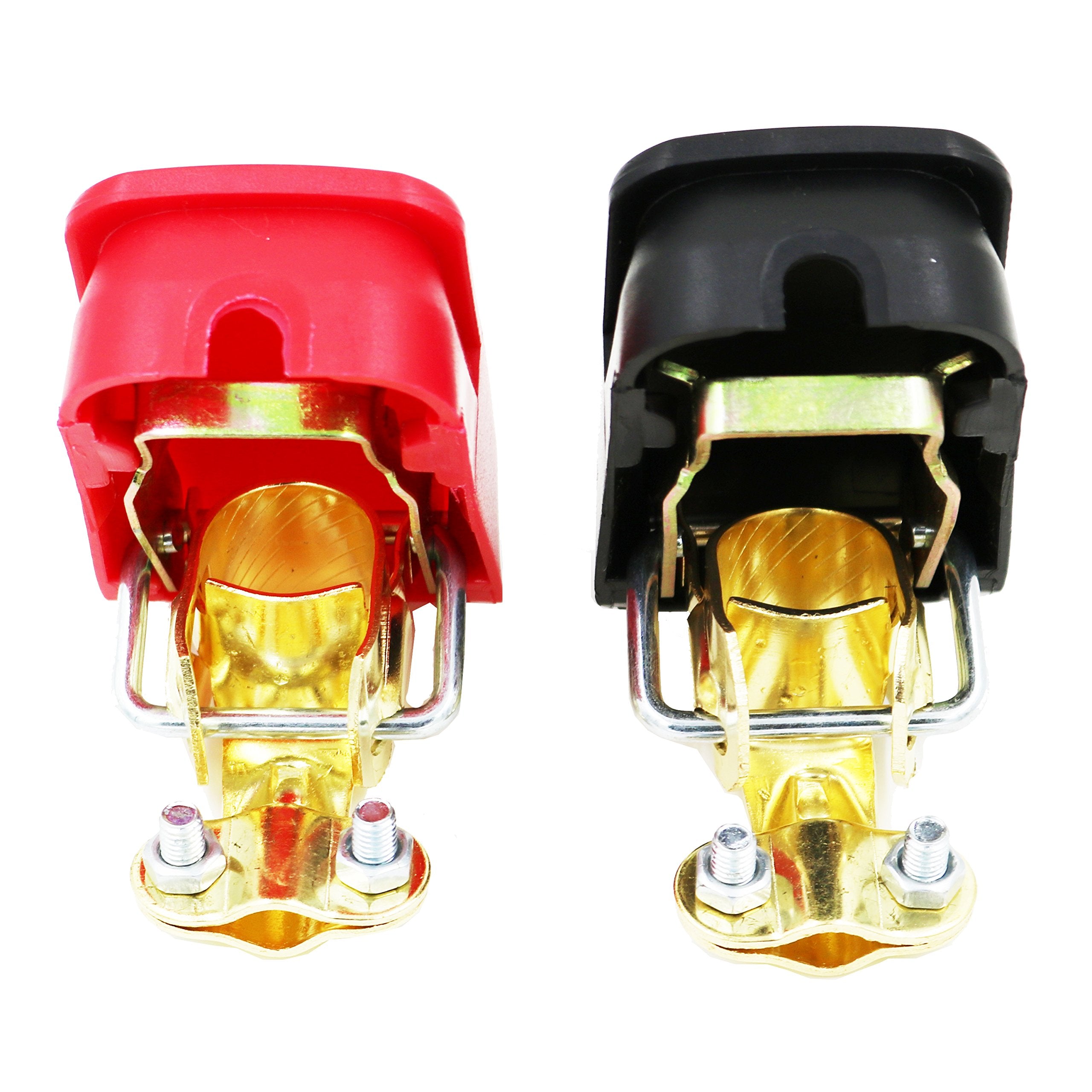 MOTOPOWER MP69011 Battery Quick Release Connectors - Red & Black Quick Disconnect Terminals