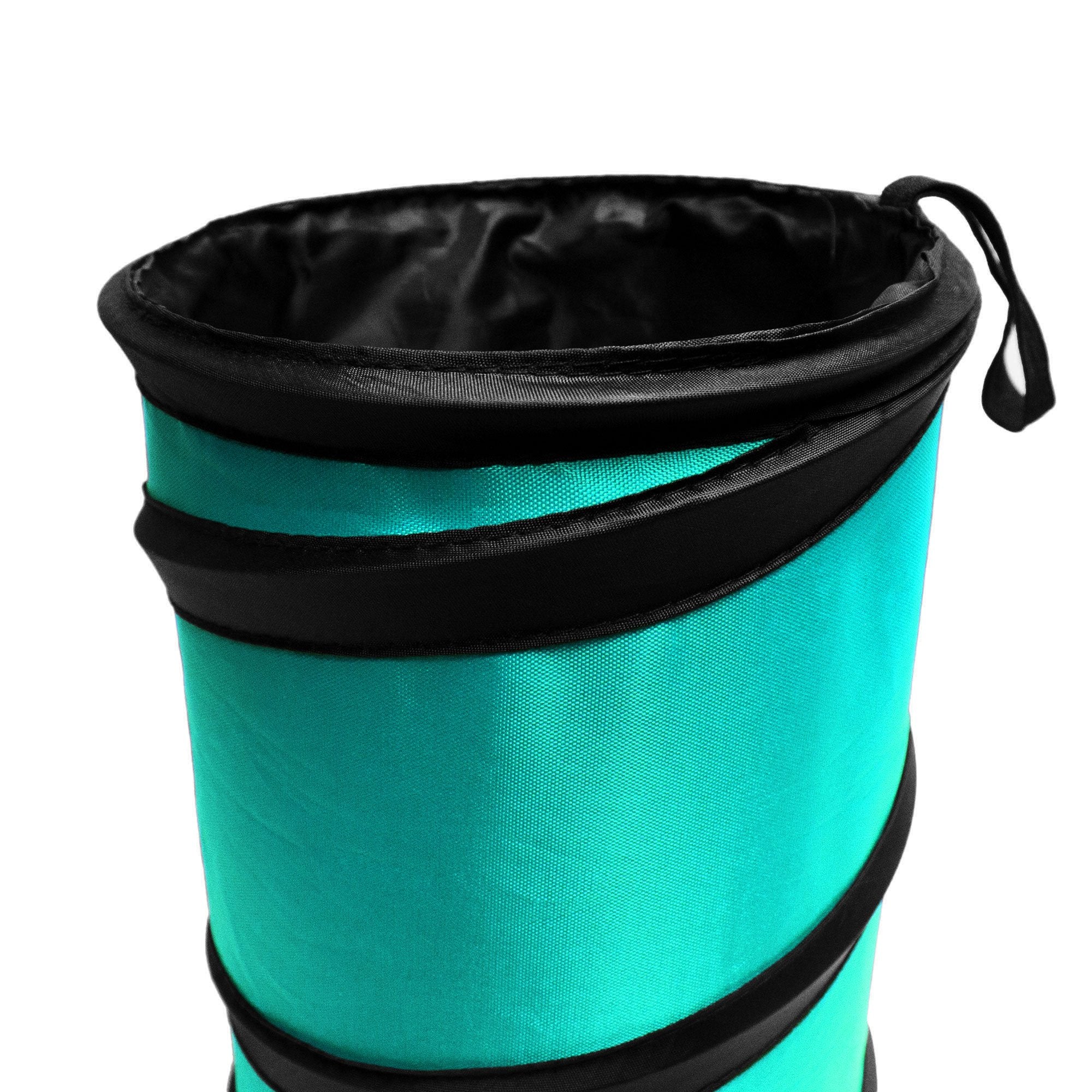 Fh Group Automotive Waterproof Portable Collapsible Small Trash Can Garbage Container Fits Most Cars, Suvs, And Trucks Mint