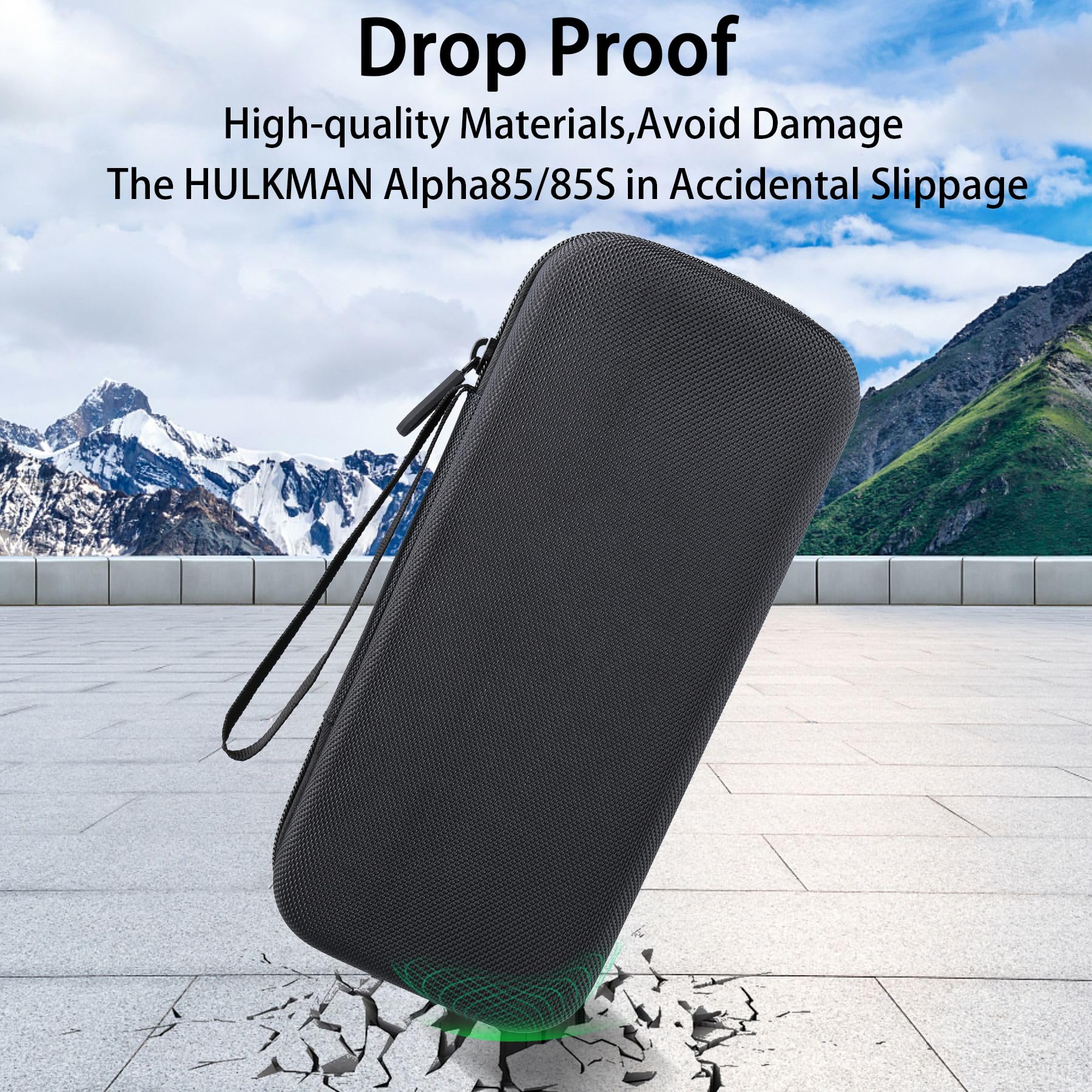 Aenllosi Hard Carrying Case for HULKMAN Alpha85/85S/Pro - Black, EVA Material, Model A1643-1645