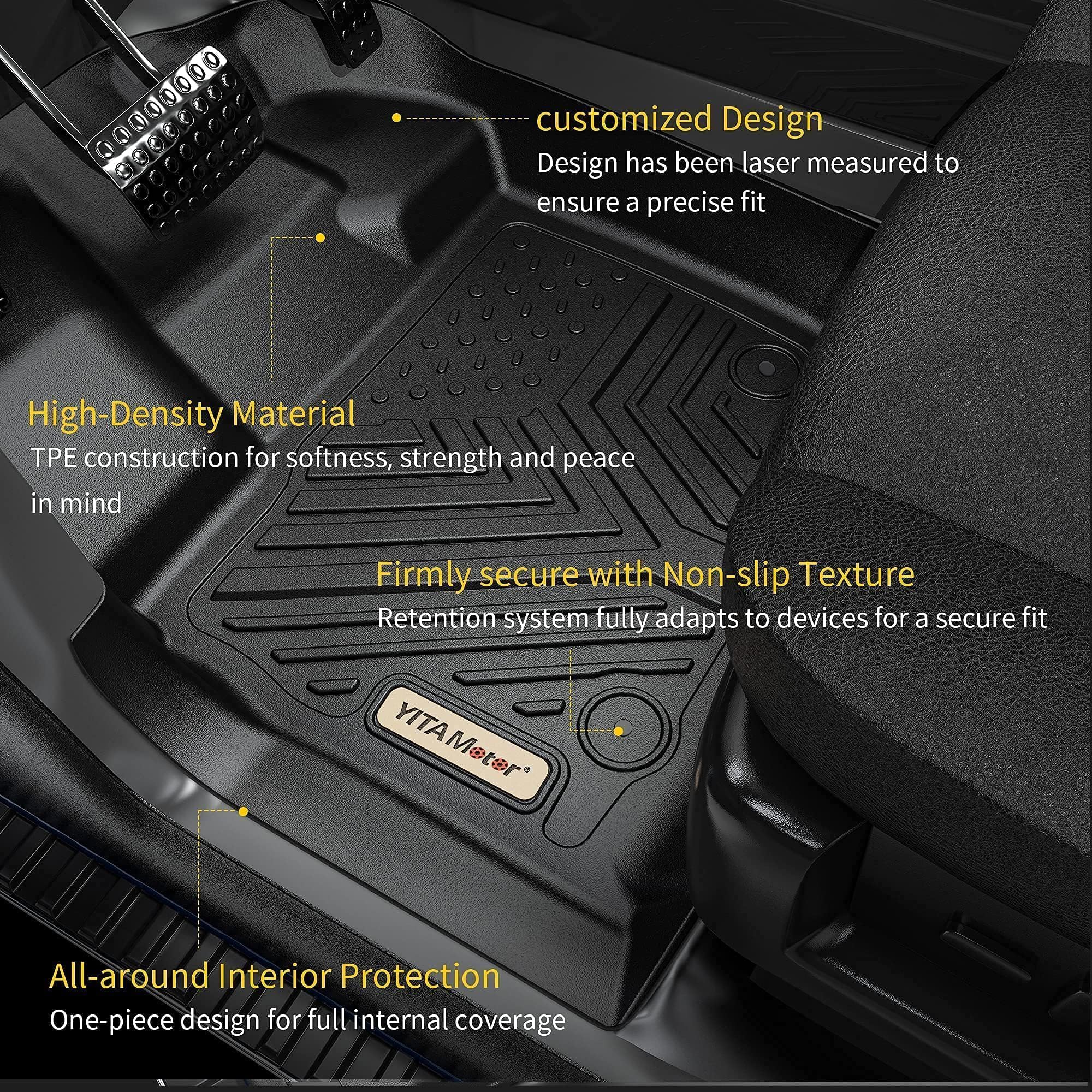 Yitamotor Cargo Trunk Mat Fit For Mazda Cx-5 2017 2018 2019 2020 2021 2022 2023 2024, All Weather Custom Fit Cx-5 Cargo Mat, Bla