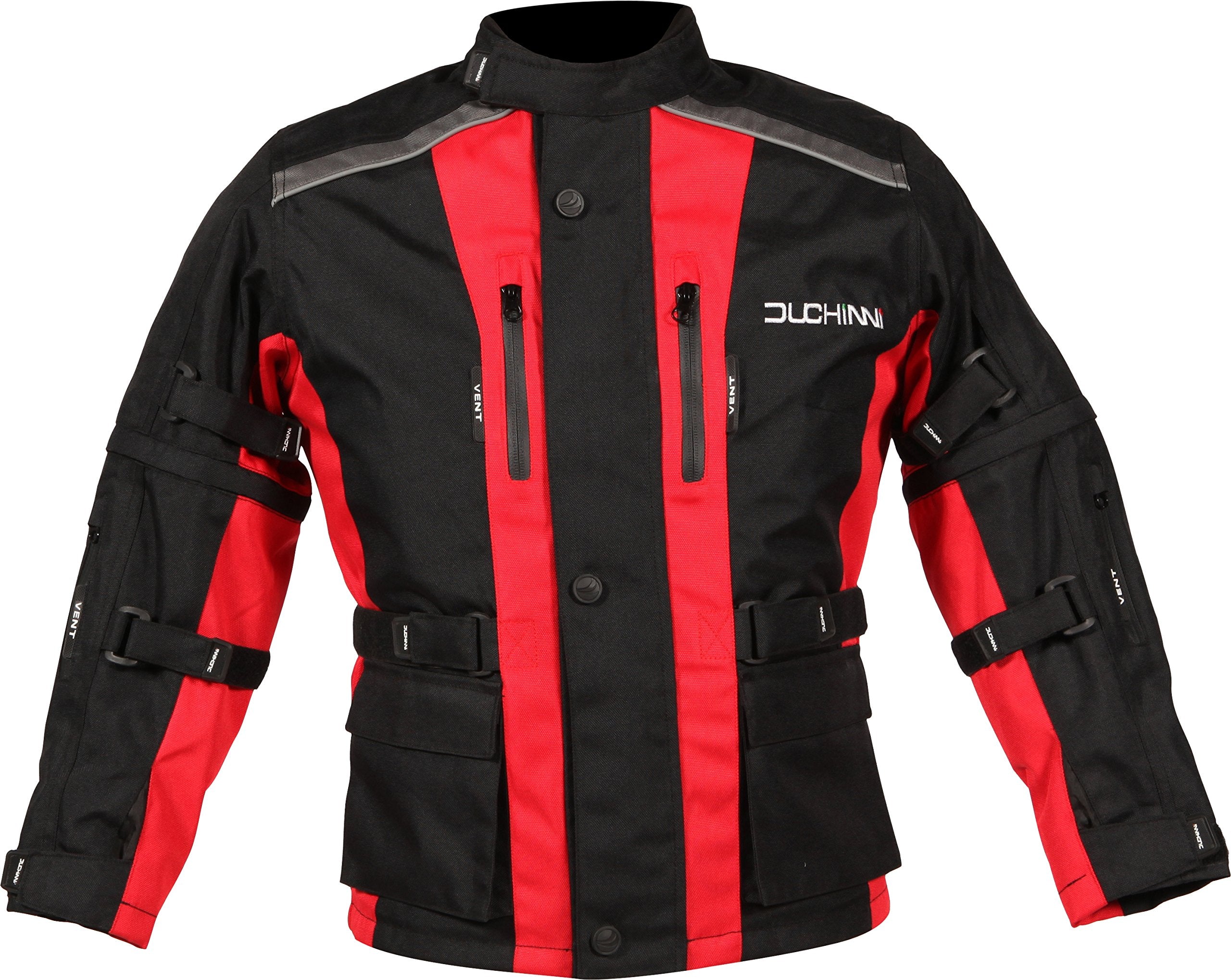 Duchinni Unisex Kid'S Child Motorcycle Jacket (Red, Small)