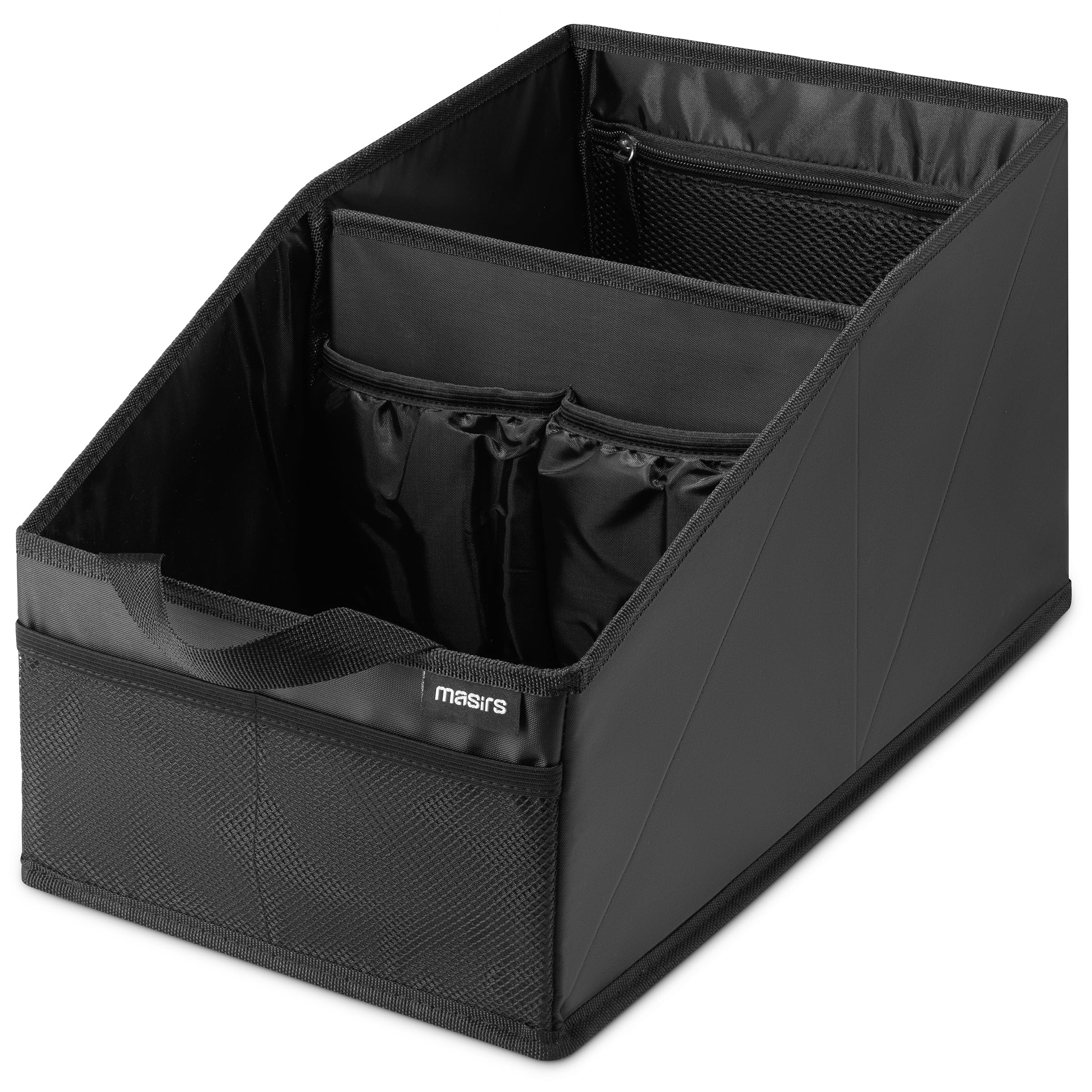 Handy Laundry Fold-Away Car Trunk Organizer - Non-Slip Securing Fasteners - 22 x 10 x 11 Inches - Prevents Shifting and Rolling