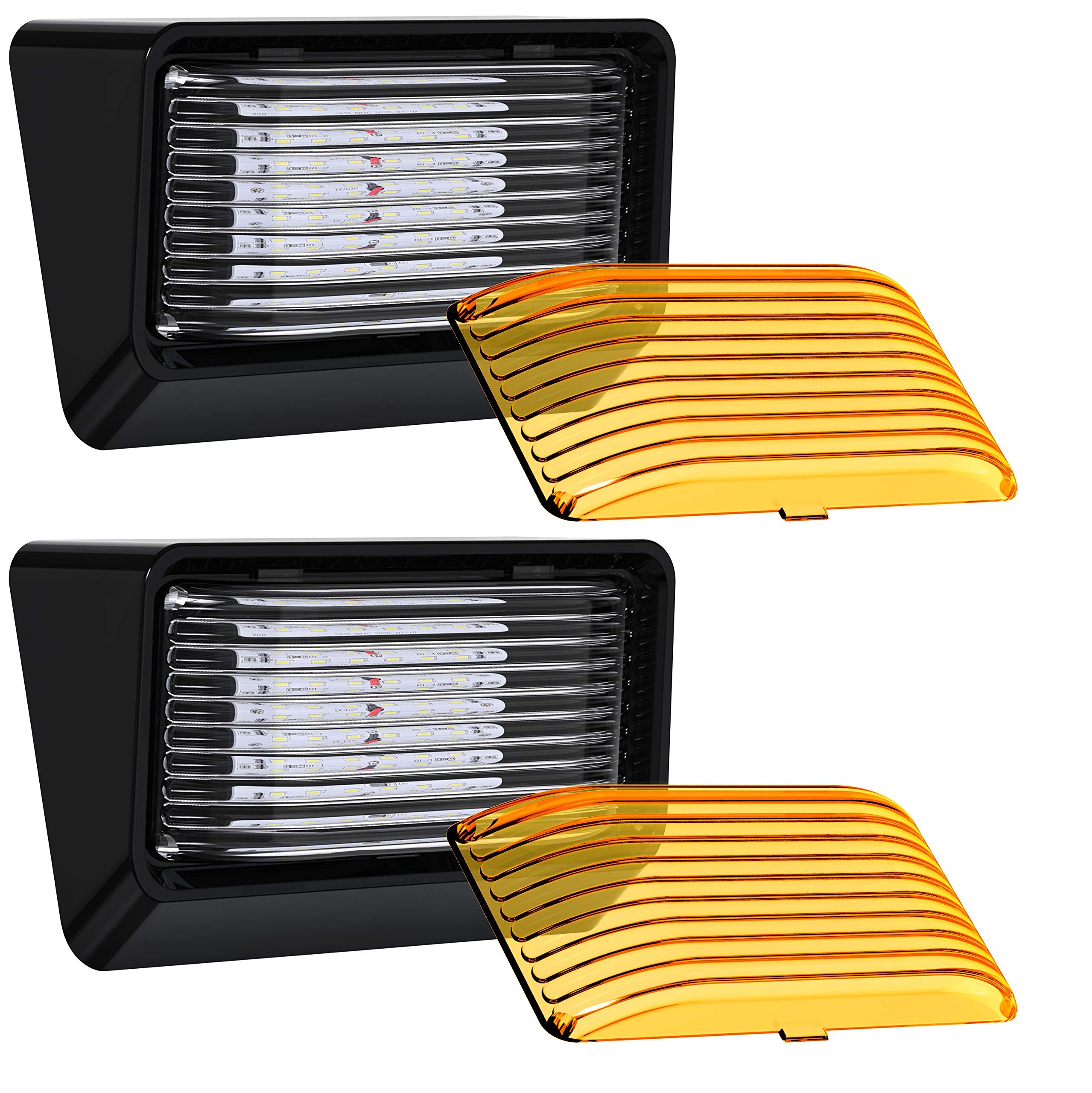 Leisure Led 2 Pack Rv Exterior Porch Utility Light 12V 280 Lumen Lighting Fixture. Replacement Lighting For Rvs, Trailers, Campe