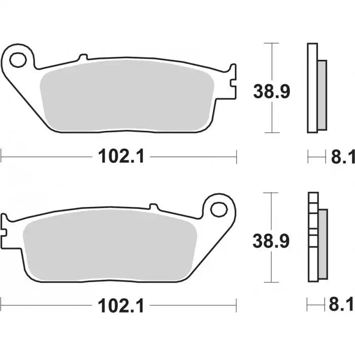 Carbon SBS Dual Carbon Scooter 183CT carbon brake pads